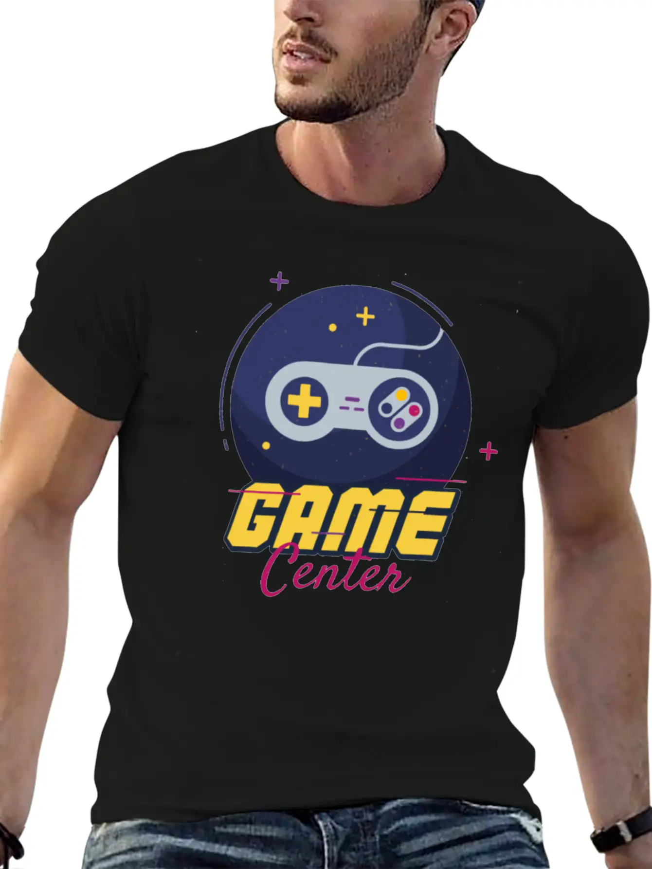 Game Center Game Center Unisex Short Sleeve Soft Cotton T-Shirt – Casual Everyday Wear