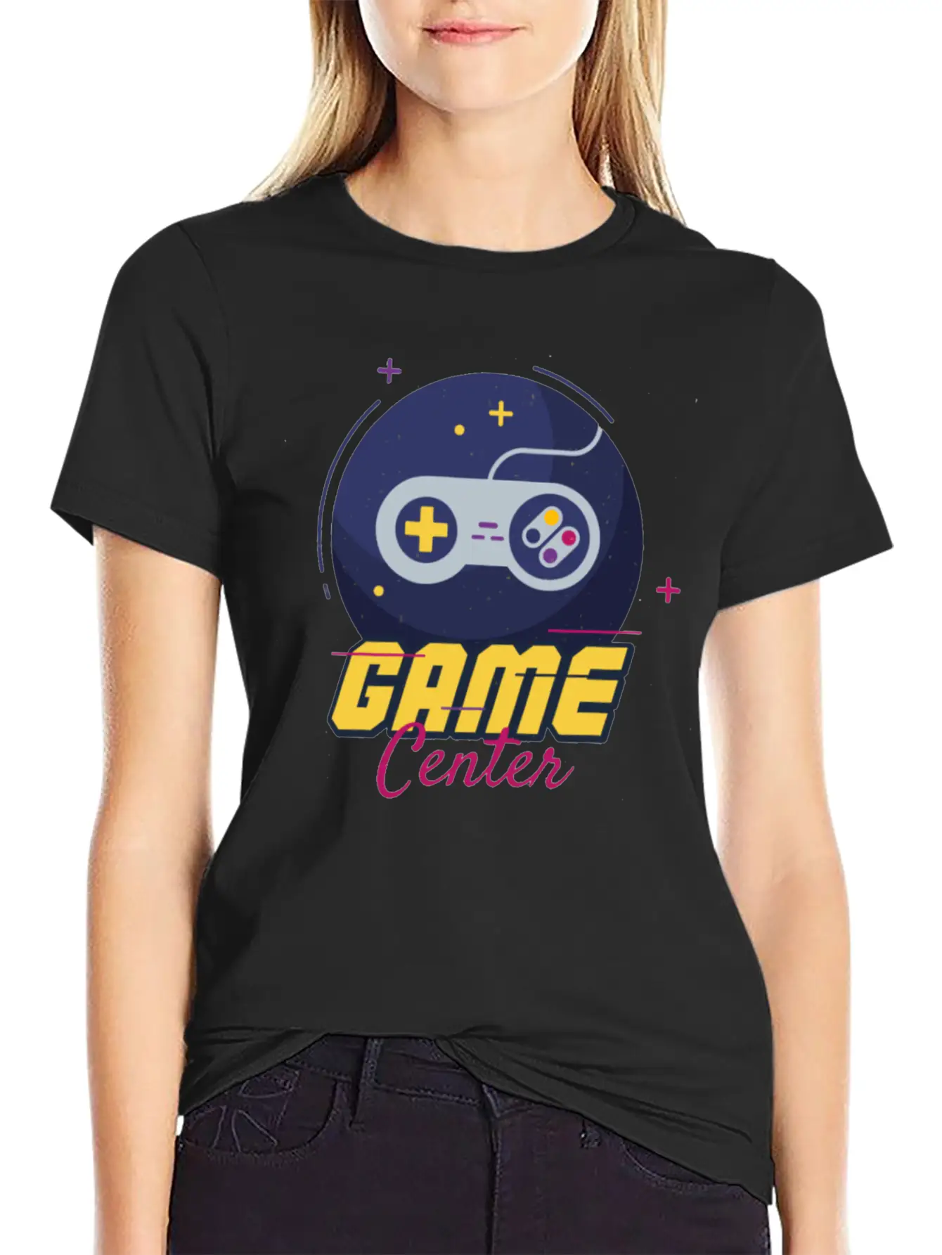 Game Center Game Center Unisex Short Sleeve Soft Cotton T-Shirt – Casual Everyday Wear