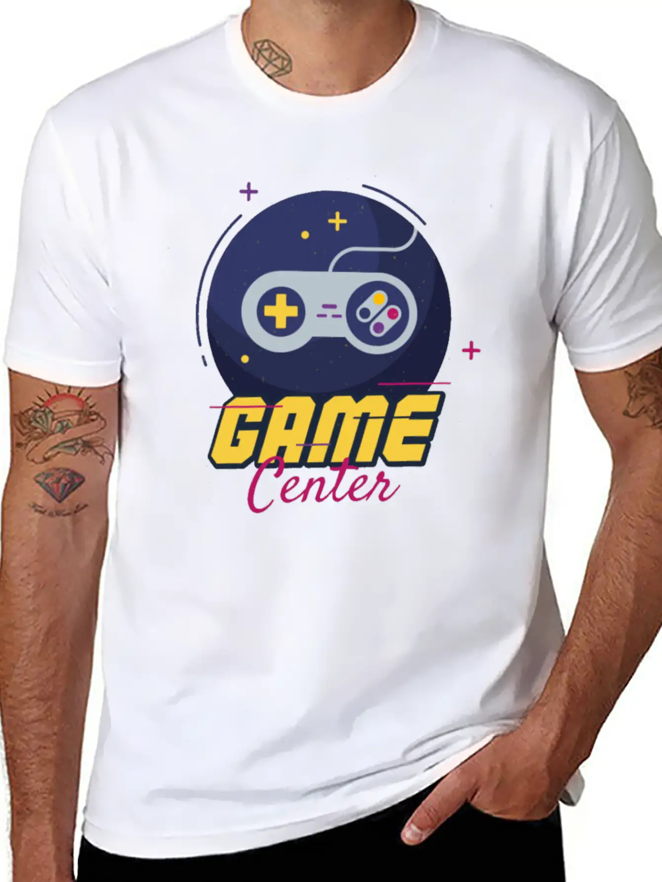 Game Center Game Center Unisex Short Sleeve Soft Cotton T-Shirt – Casual Everyday Wear