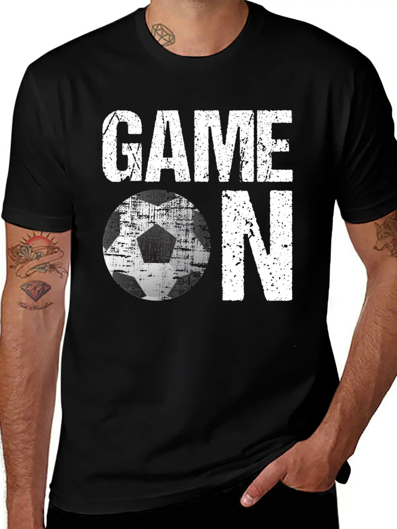 GAME ON! Gift For Soccer Lover/Player Stylish Everyday T-Shirt – Unisex Basic Cotton Tee