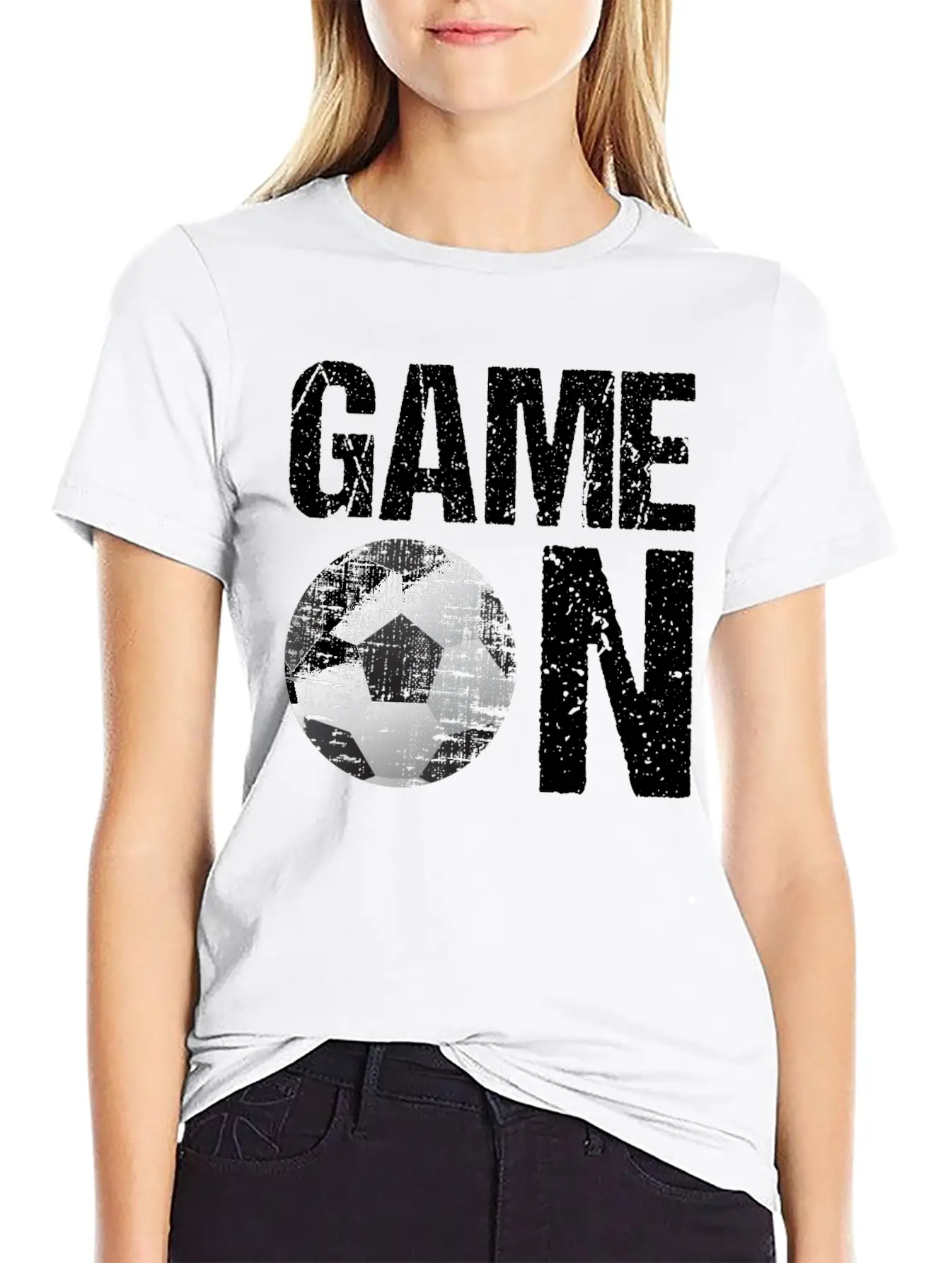 GAME ON! Gift For Soccer Lover/Player Stylish Everyday T-Shirt – Unisex Basic Cotton Tee