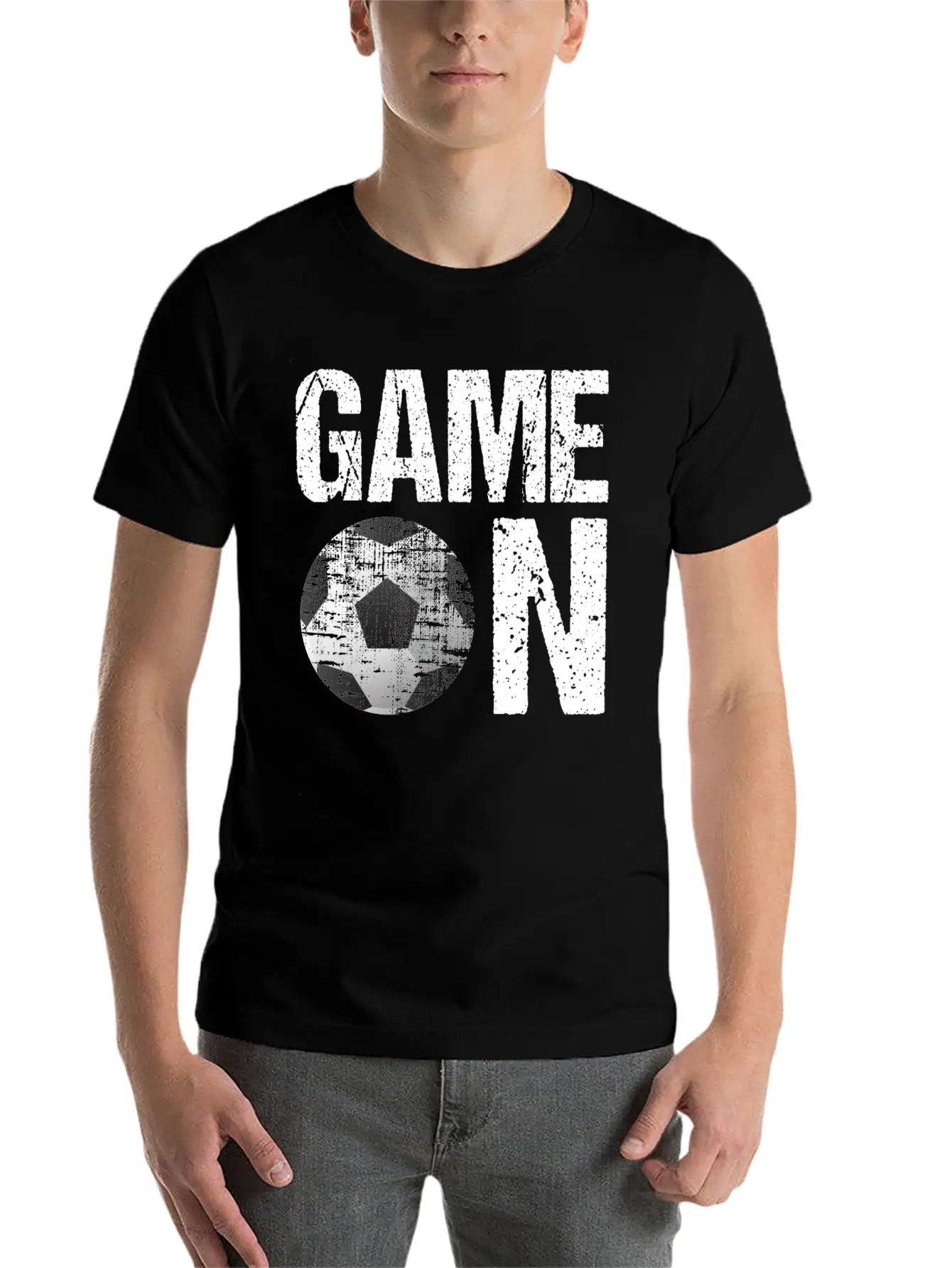 GAME ON! Gift For Soccer Lover/Player Stylish Everyday T-Shirt – Unisex Basic Cotton Tee