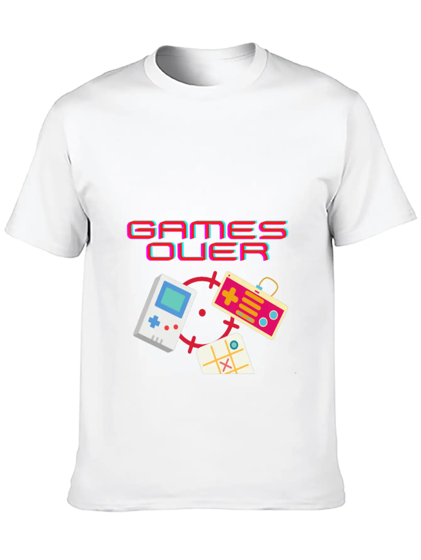 Game Over / Games Over Stylish Everyday T-Shirt – Unisex Basic Cotton Tee