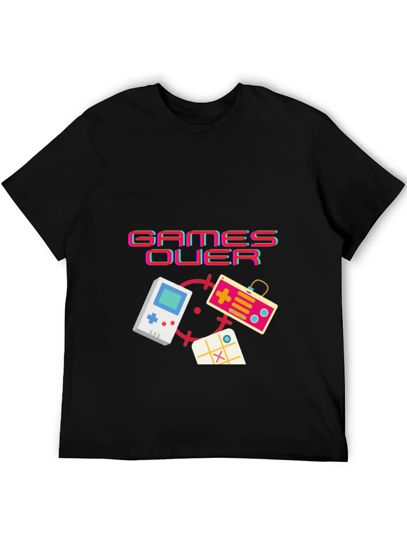 Game Over / Games Over Stylish Everyday T-Shirt – Unisex Basic Cotton Tee