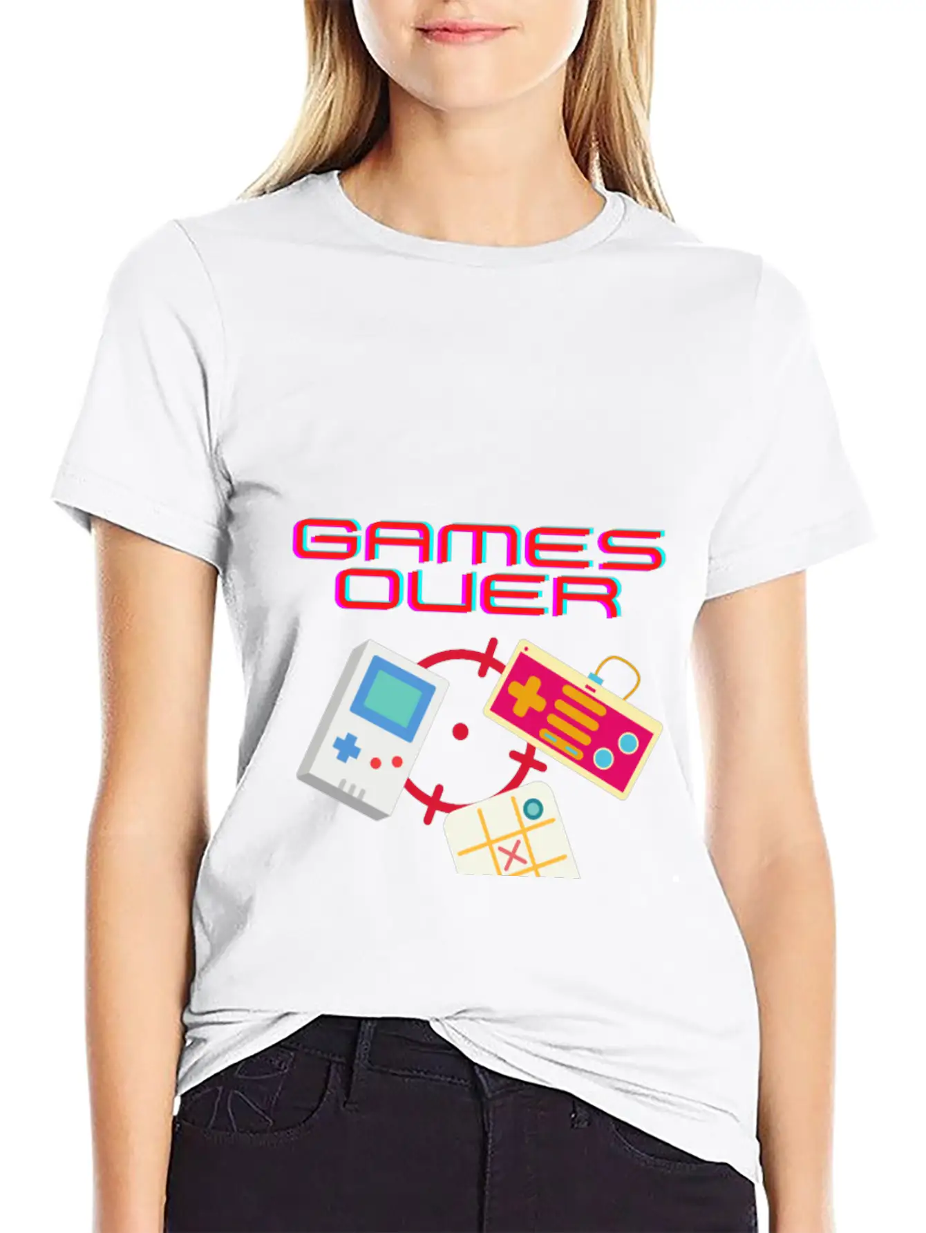 Game Over / Games Over Stylish Everyday T-Shirt – Unisex Basic Cotton Tee
