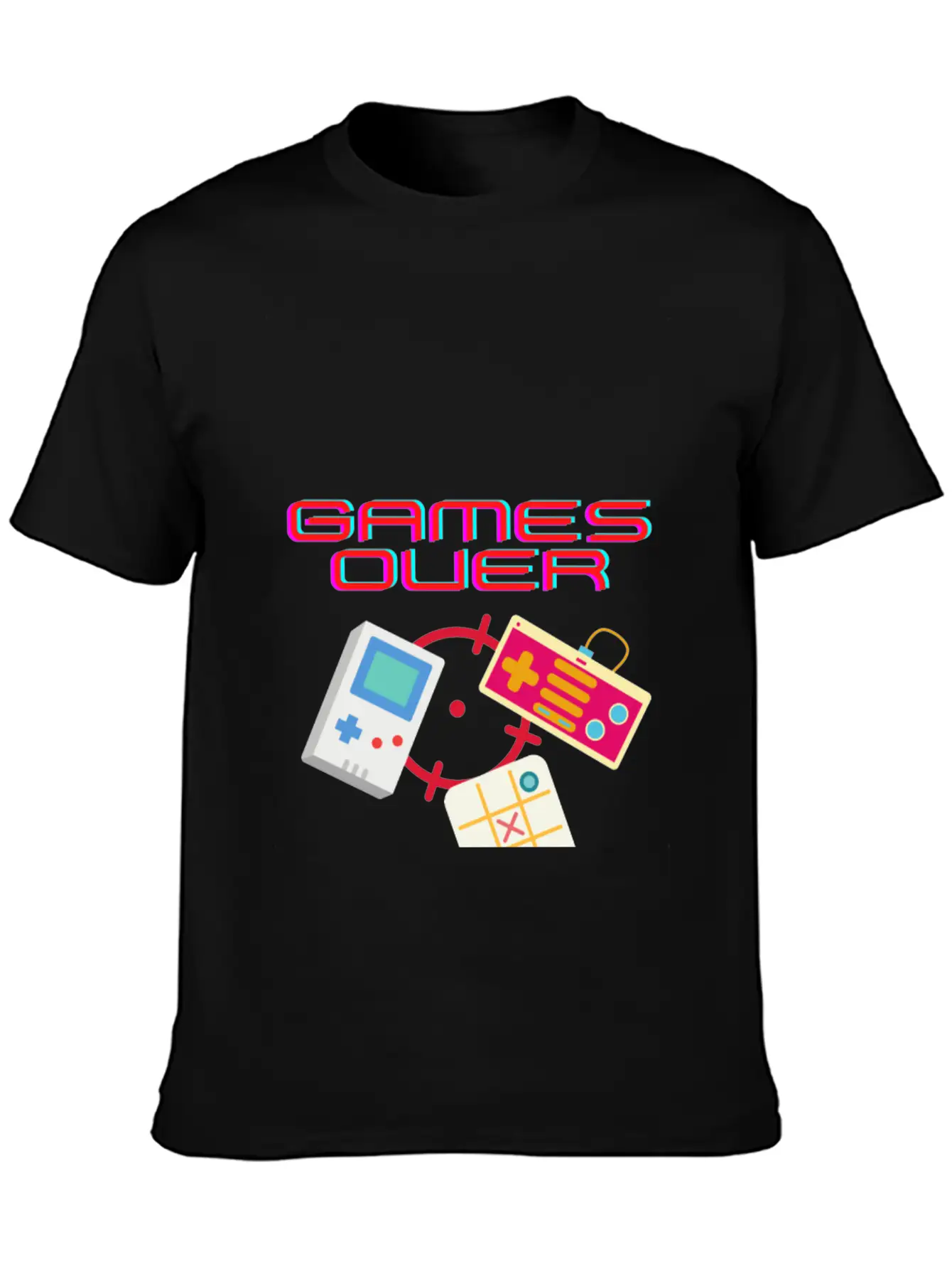Game Over / Games Over Stylish Everyday T-Shirt – Unisex Basic Cotton Tee