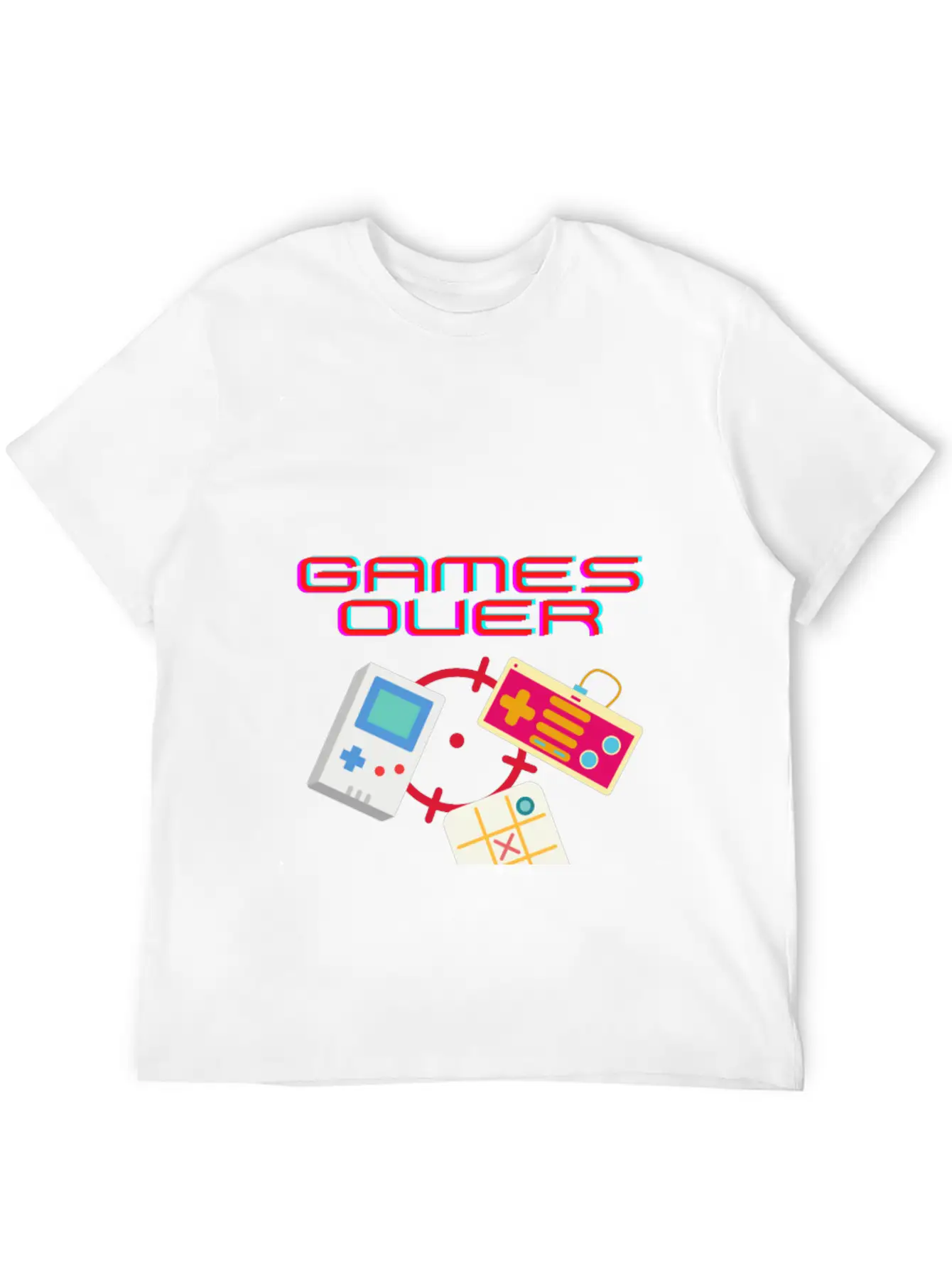 Game Over / Games Over Stylish Everyday T-Shirt – Unisex Basic Cotton Tee