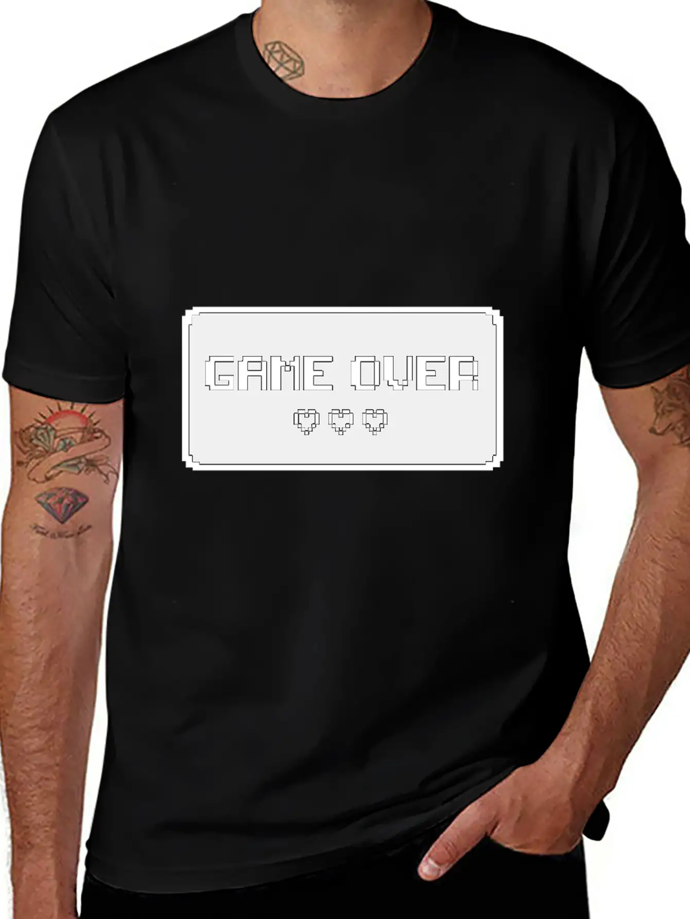 Game Over Rave Trance Festival T Shirt Stylish Everyday T-Shirt – Unisex Basic Cotton Tee