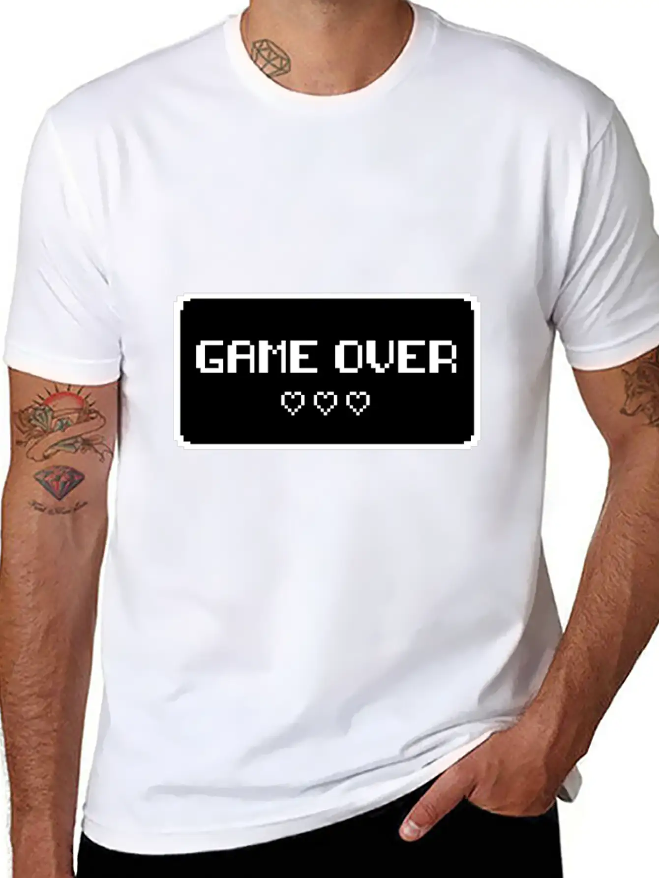 Game Over Rave Trance Festival T Shirt Stylish Everyday T-Shirt – Unisex Basic Cotton Tee