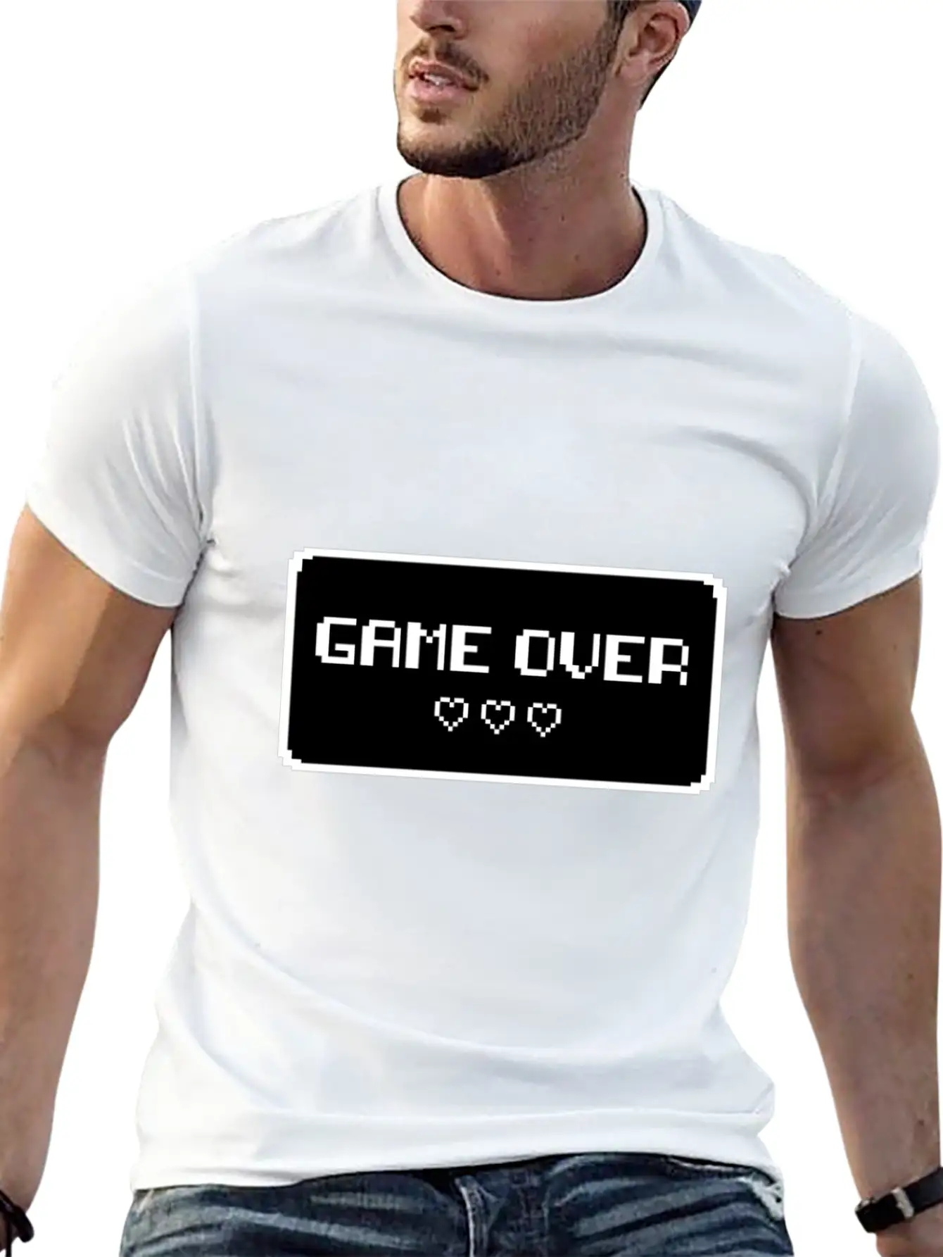 Game Over Rave Trance Festival T Shirt Stylish Everyday T-Shirt – Unisex Basic Cotton Tee