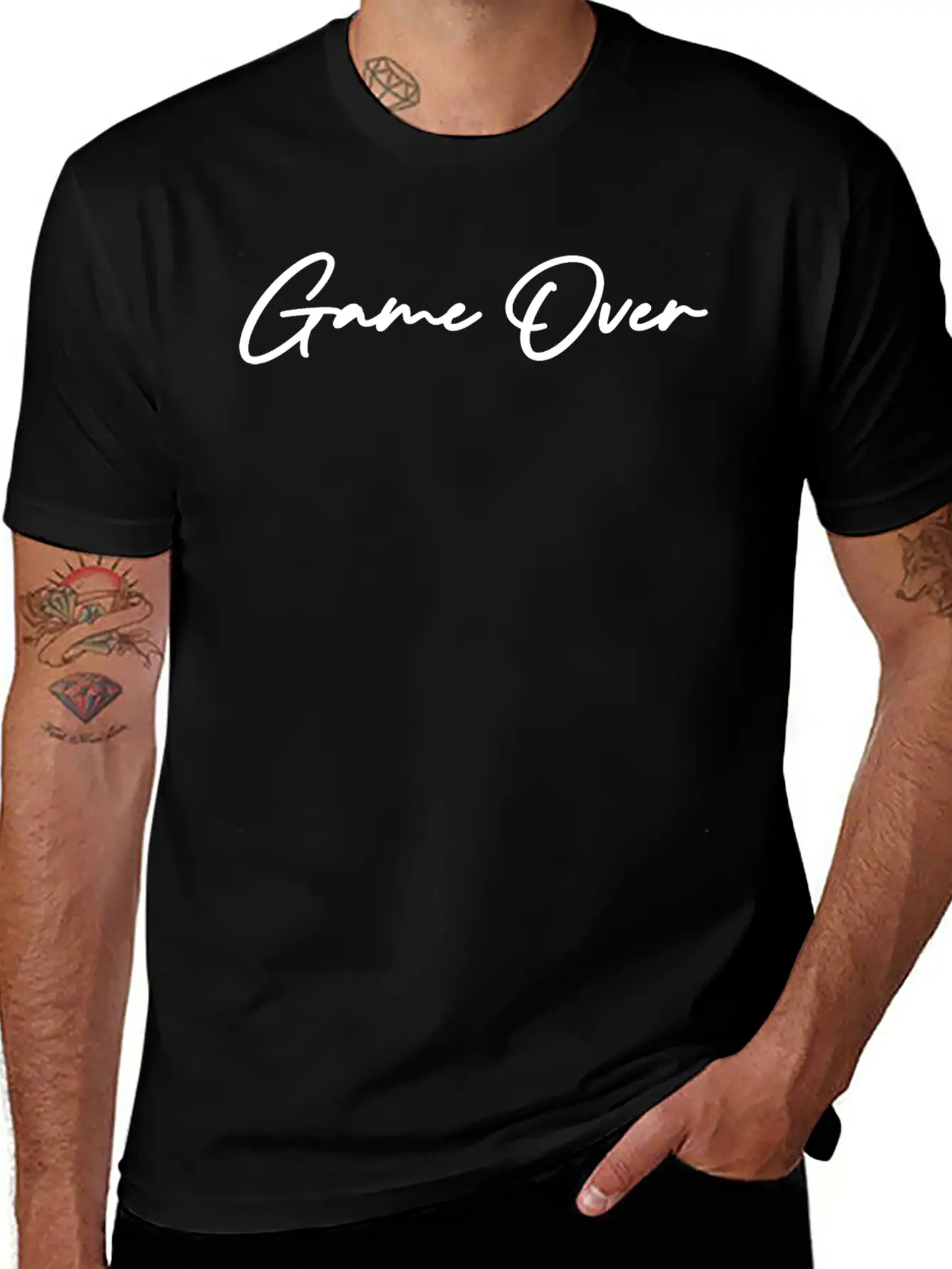 Game Over Unisex Casual T-Shirt – Clean Design For Daily Comfort