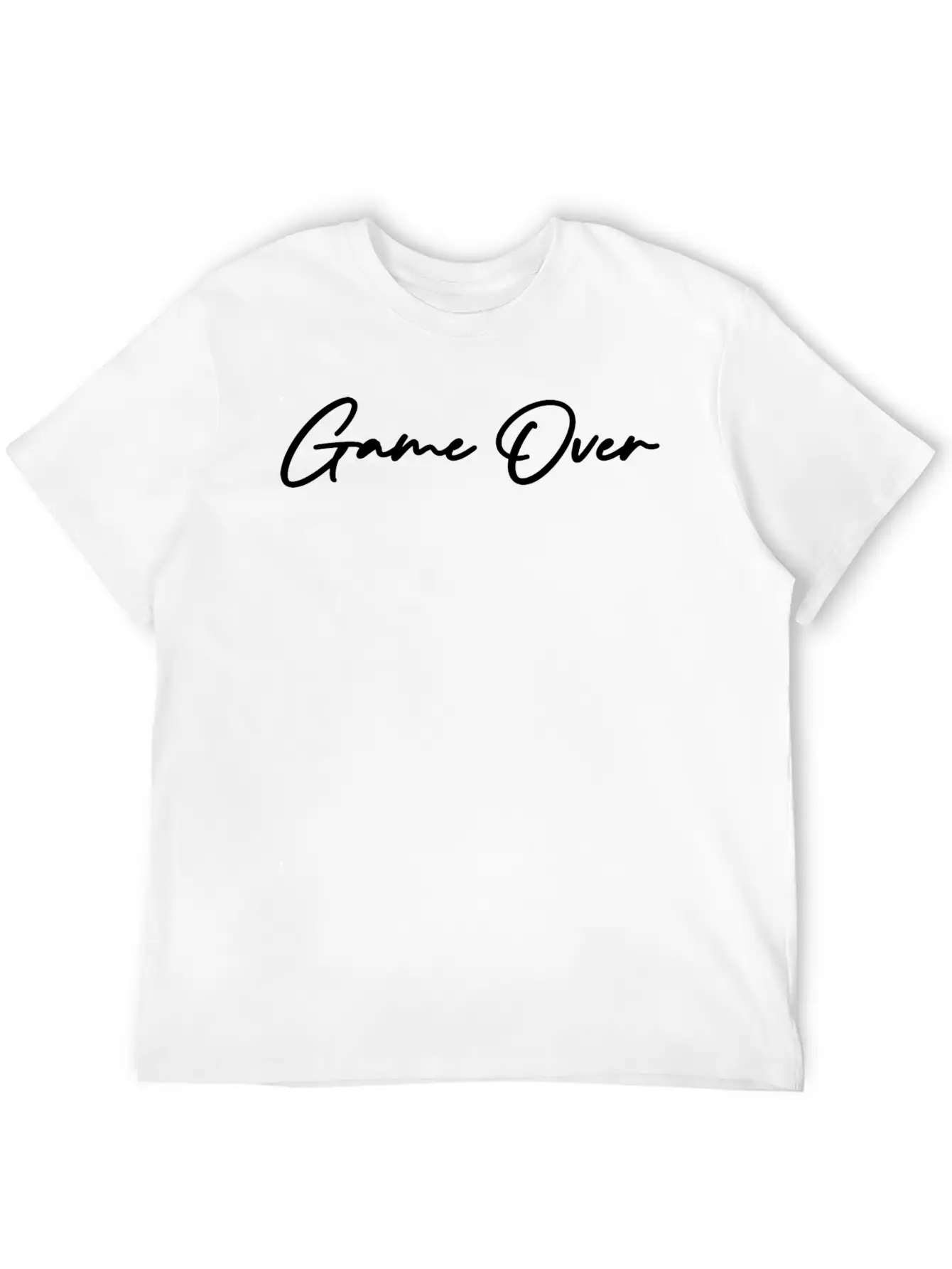 Game Over Unisex Casual T-Shirt – Clean Design For Daily Comfort