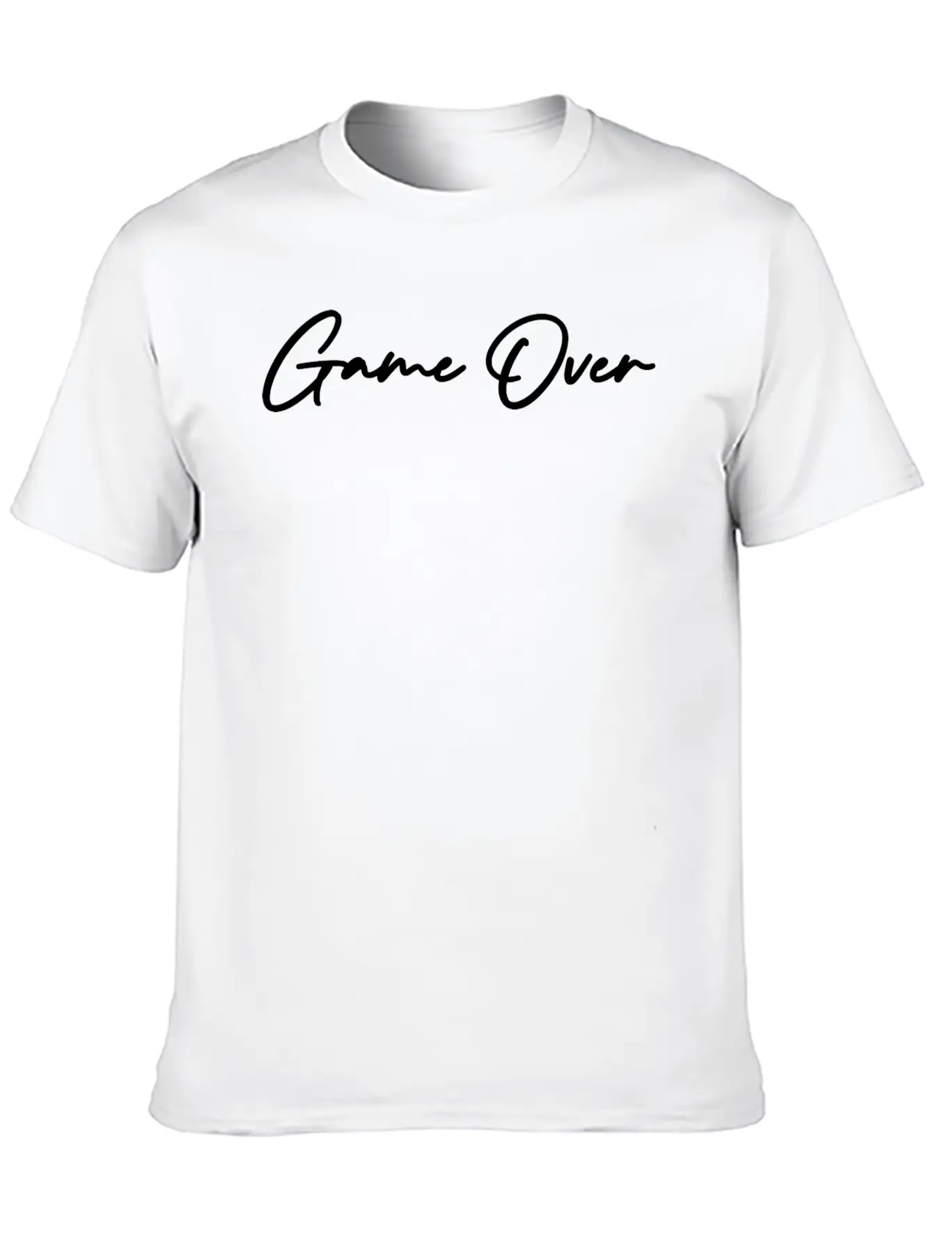 Game Over Unisex Casual T-Shirt – Clean Design For Daily Comfort