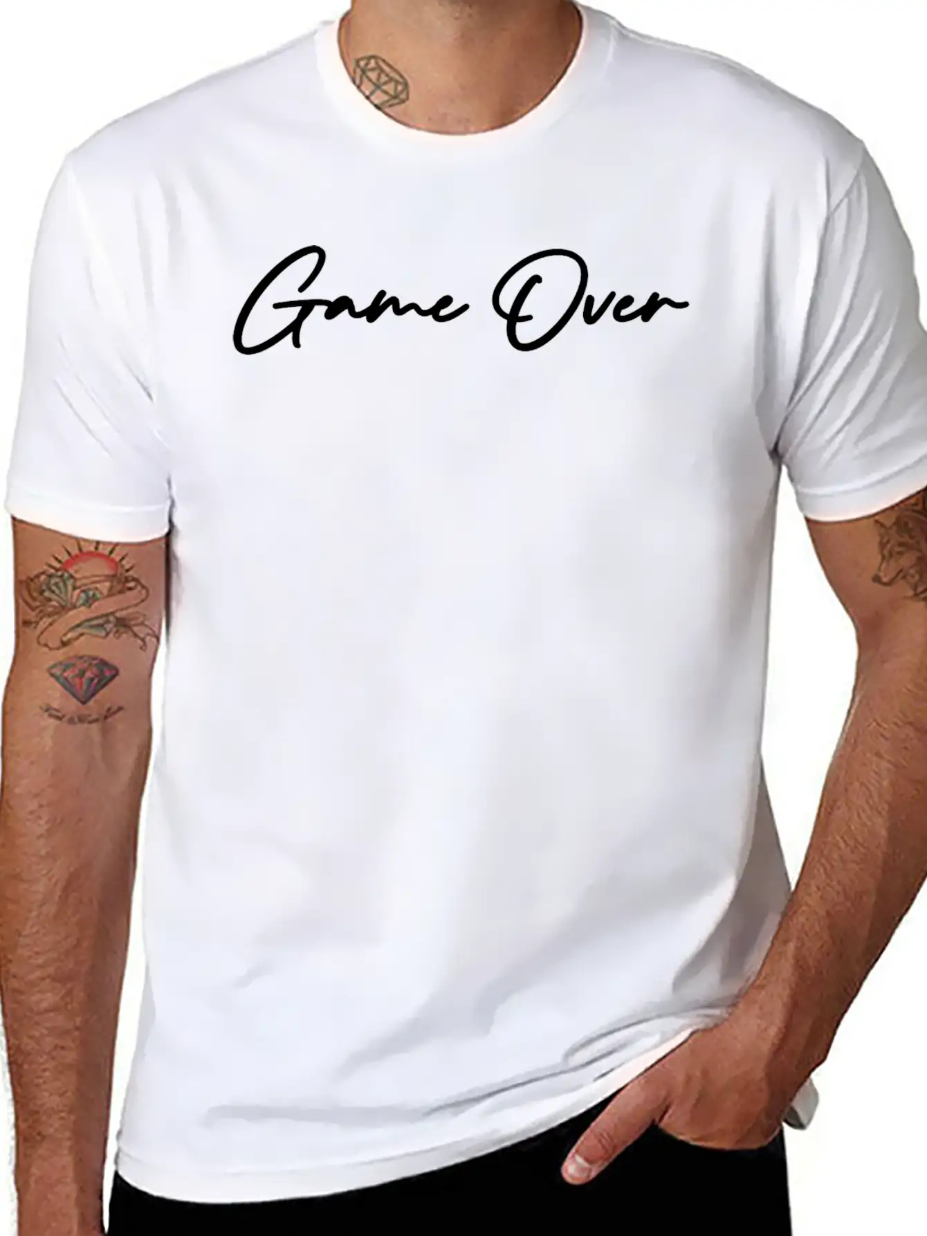 Game Over Unisex Casual T-Shirt – Clean Design For Daily Comfort