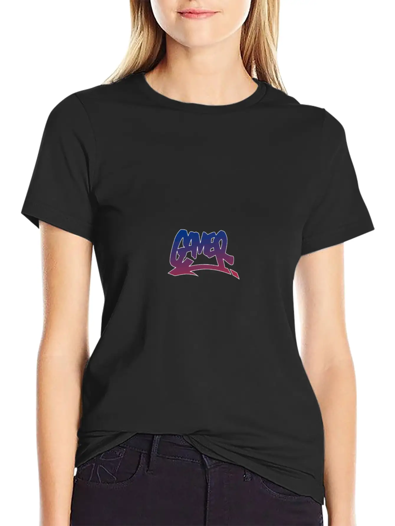Gamer Graffiti Style Gradient Street Style Urban W Unisex Short Sleeve Soft Cotton T-Shirt – Casual Everyday Wear
