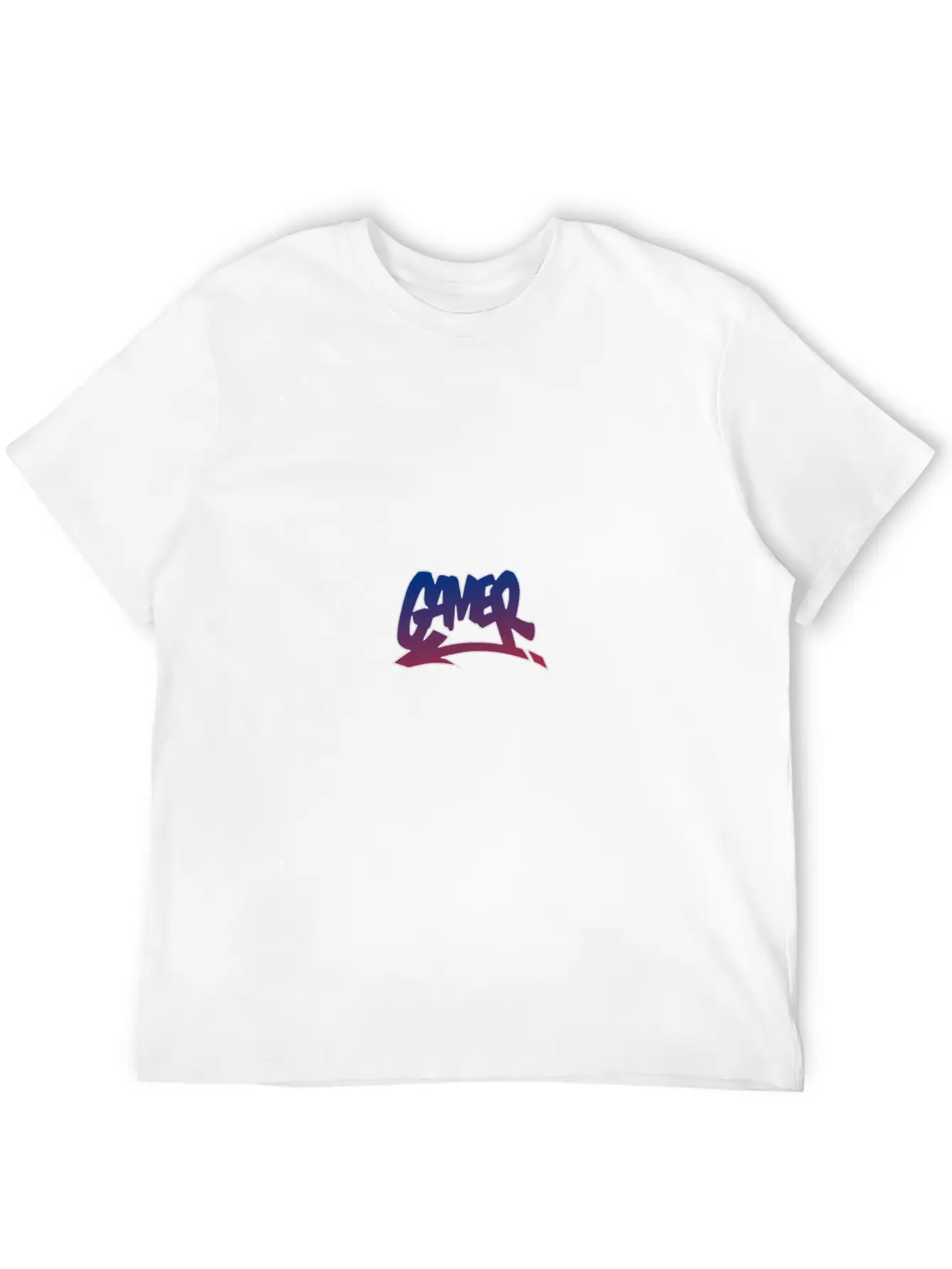 Gamer Graffiti Style Gradient Street Style Urban W Unisex Short Sleeve Soft Cotton T-Shirt – Casual Everyday Wear