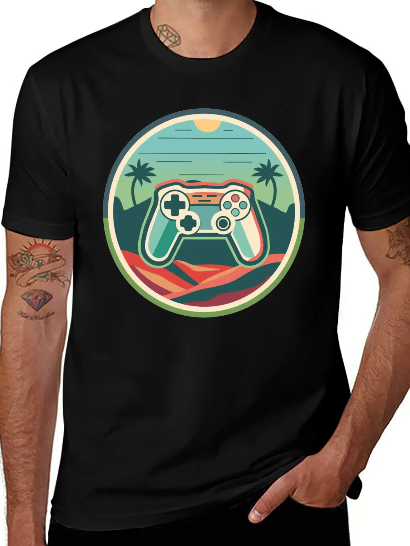 Gaming Artwork Essential Unisex Summer Tee – Soft Cotton Casual Fit