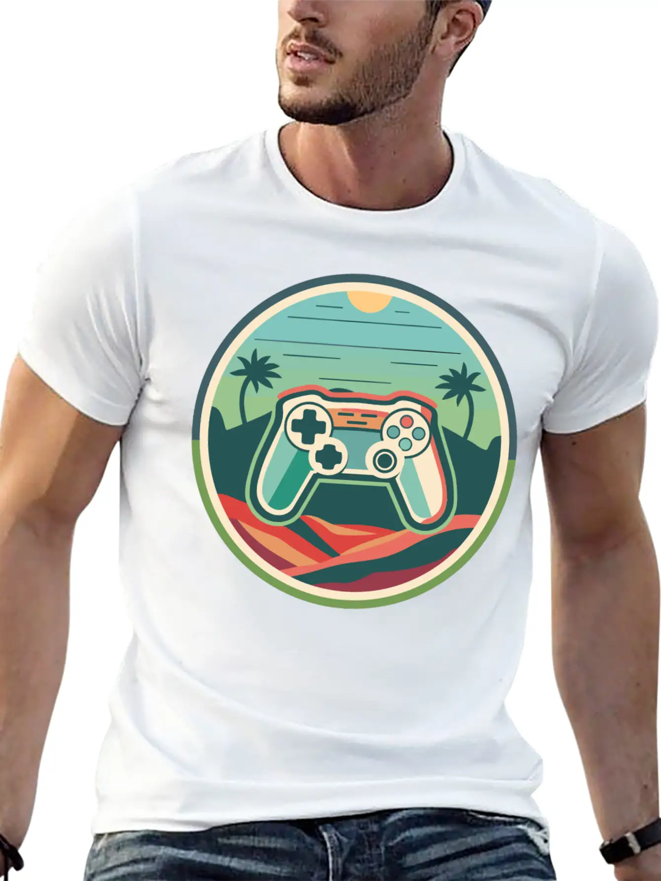 Gaming Artwork Essential Unisex Summer Tee – Soft Cotton Casual Fit