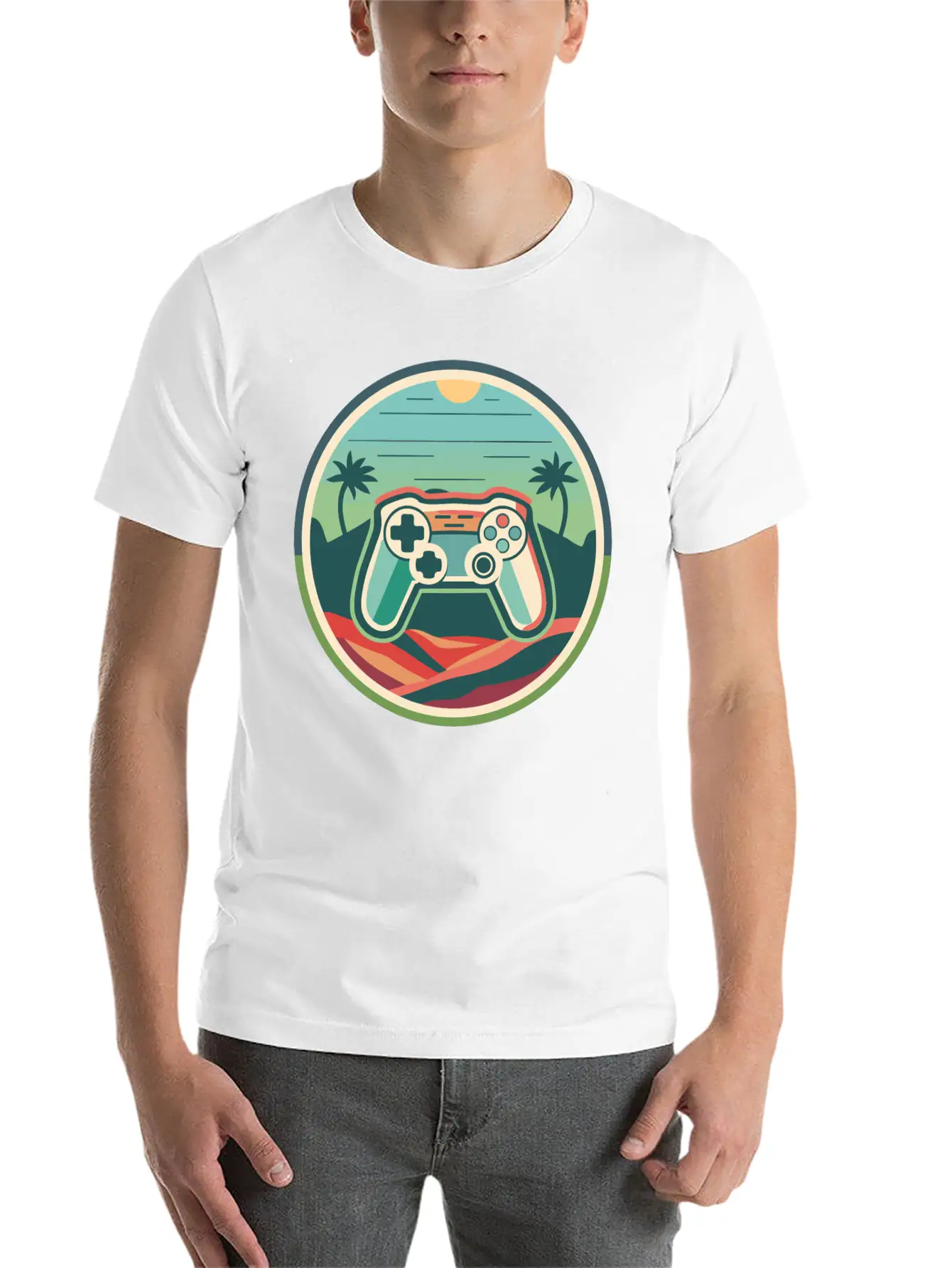 Gaming Artwork Essential Unisex Summer Tee – Soft Cotton Casual Fit