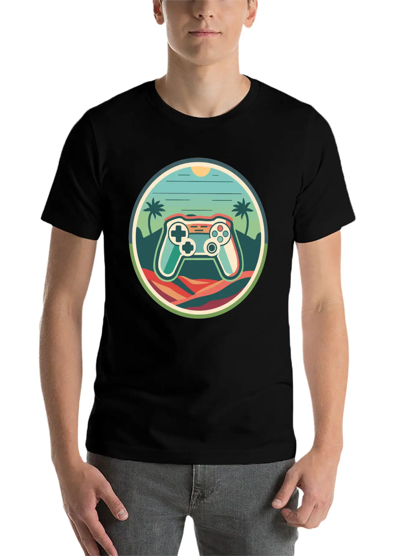 Gaming Artwork Essential Unisex Summer Tee – Soft Cotton Casual Fit