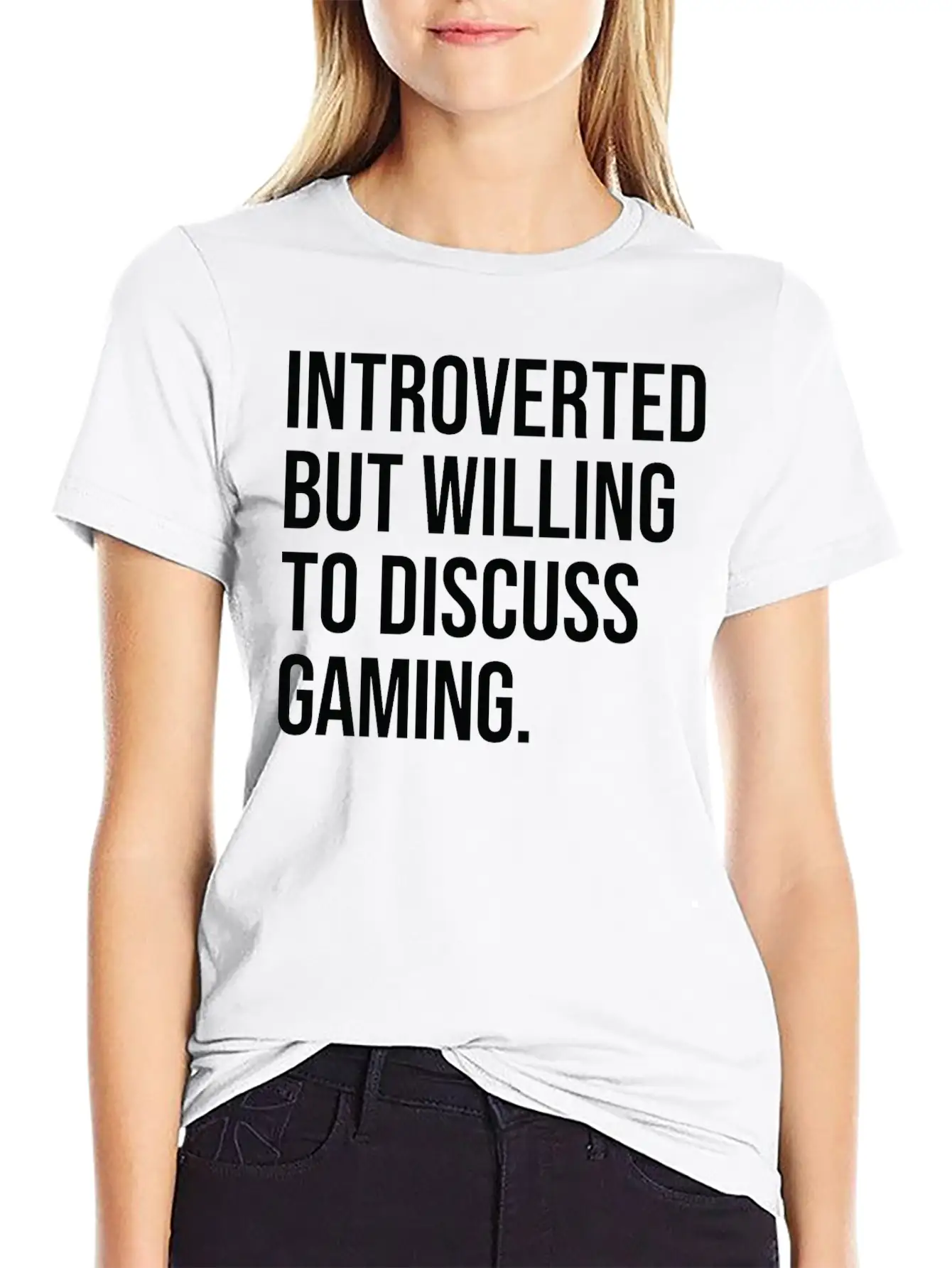Gaming Funny Introverted Gamer Saying Essential Unisex Summer Tee – Soft Cotton Casual Fit