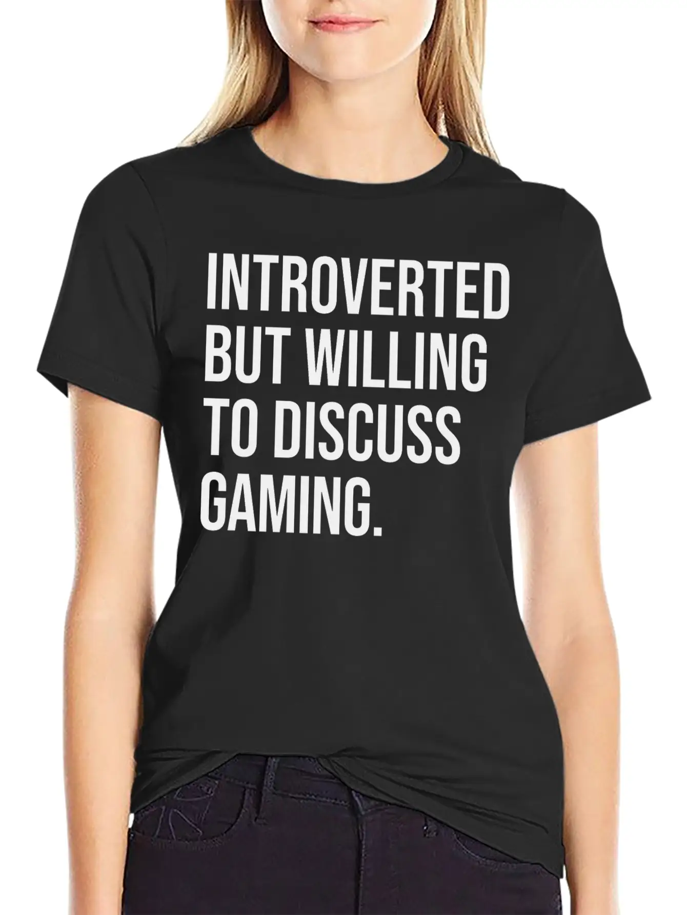 Gaming Funny Introverted Gamer Saying Essential Unisex Summer Tee – Soft Cotton Casual Fit