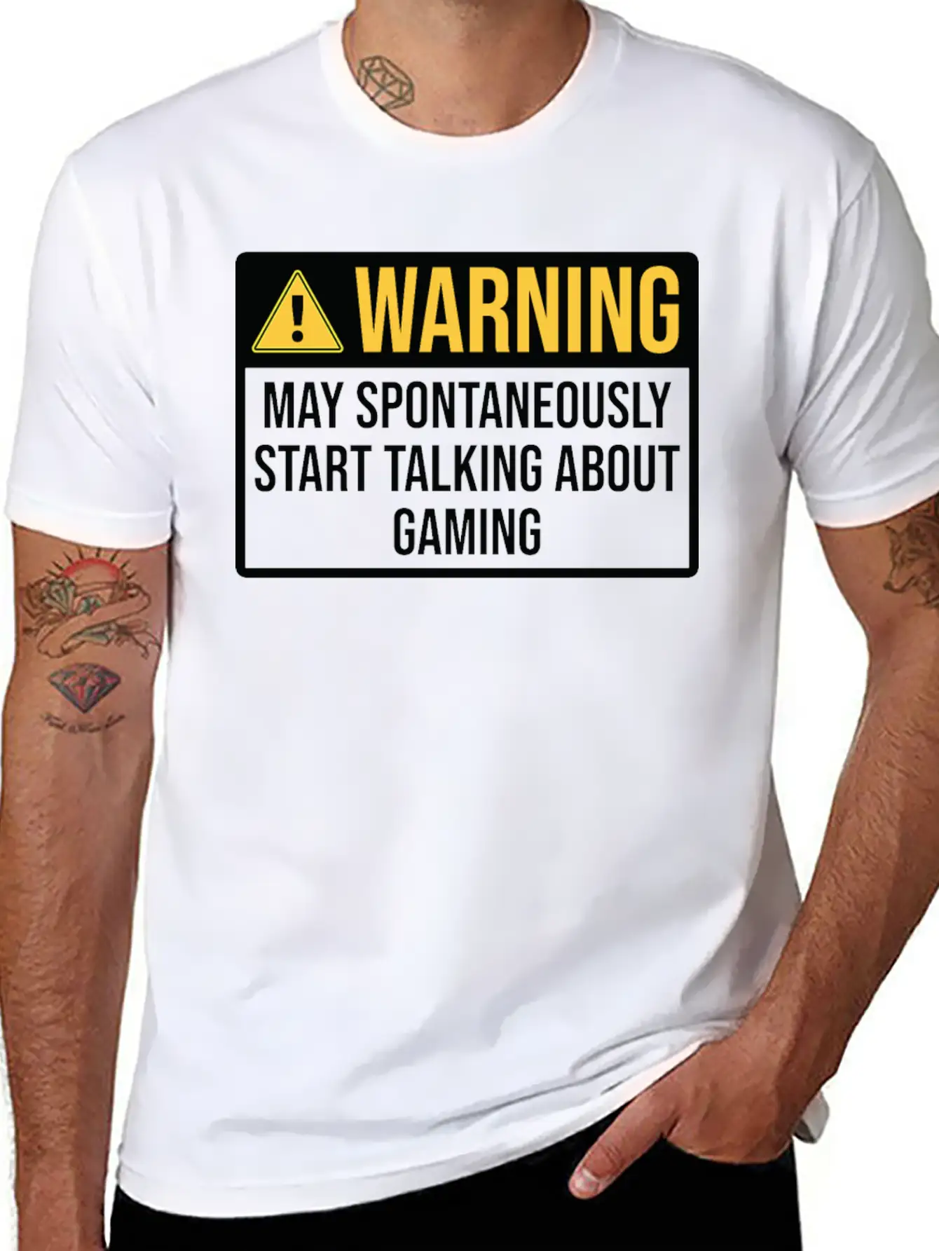 Gaming Funny Warning For Gamer Comfortable Minimalist Graphic Tee – Summer Style Essential