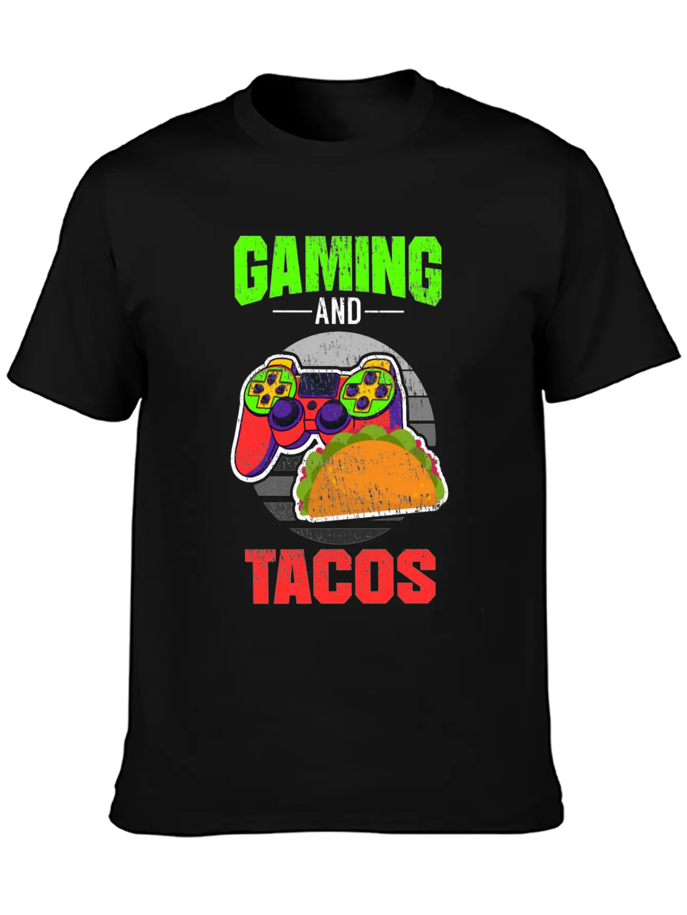 Gaming Gaming And Tacos Unisex Short Sleeve Soft Cotton T-Shirt – Casual Everyday Wear