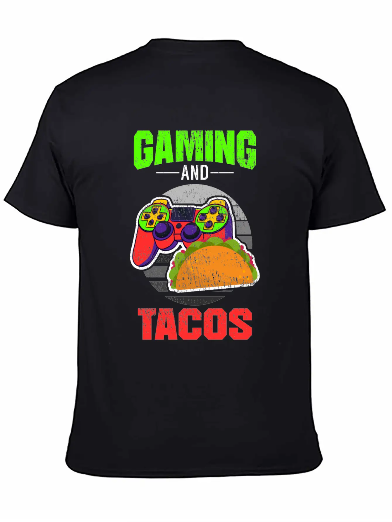 Gaming Gaming And Tacos Unisex Short Sleeve Soft Cotton T-Shirt – Casual Everyday Wear