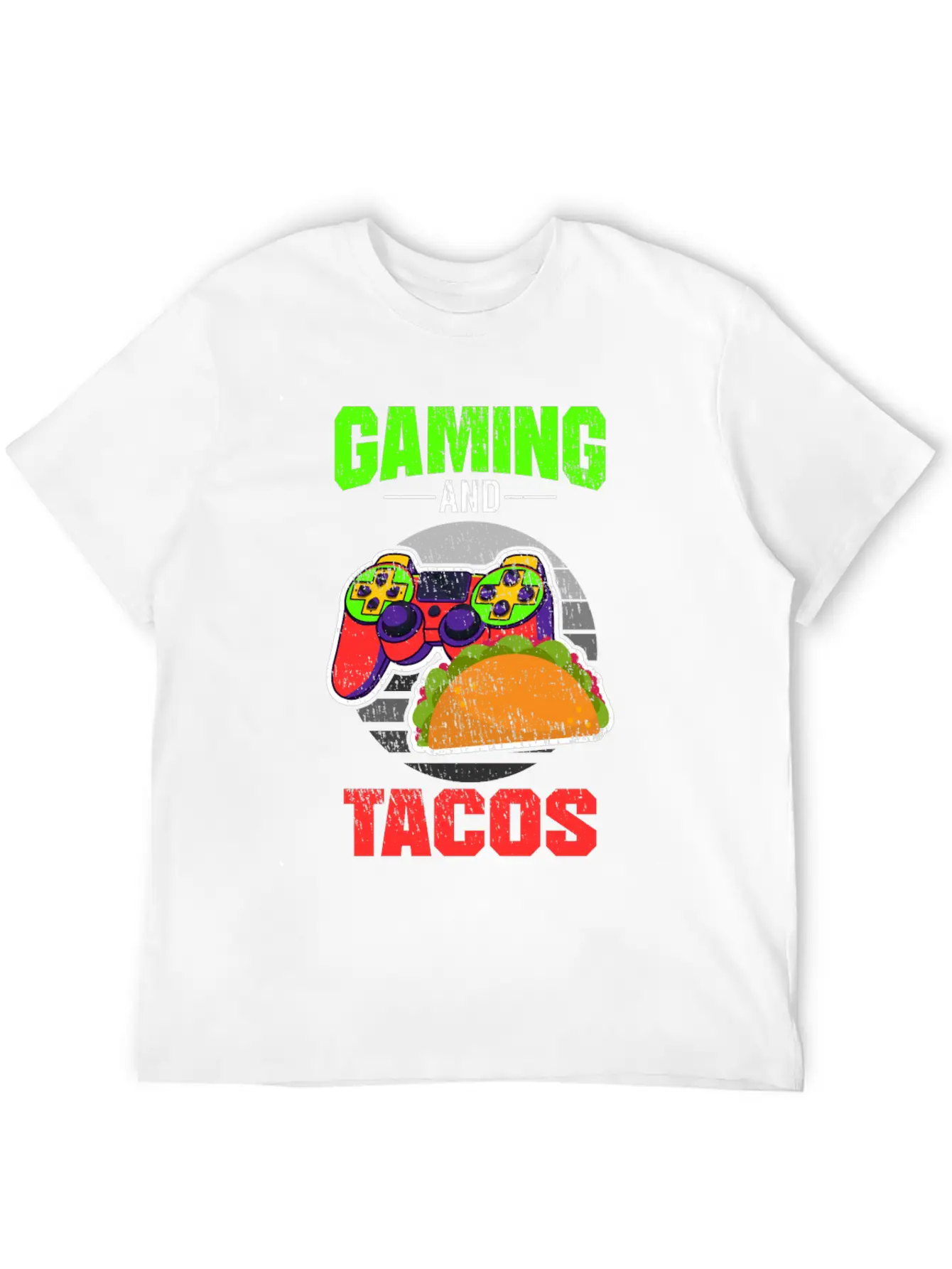 Gaming Gaming And Tacos Unisex Short Sleeve Soft Cotton T-Shirt – Casual Everyday Wear