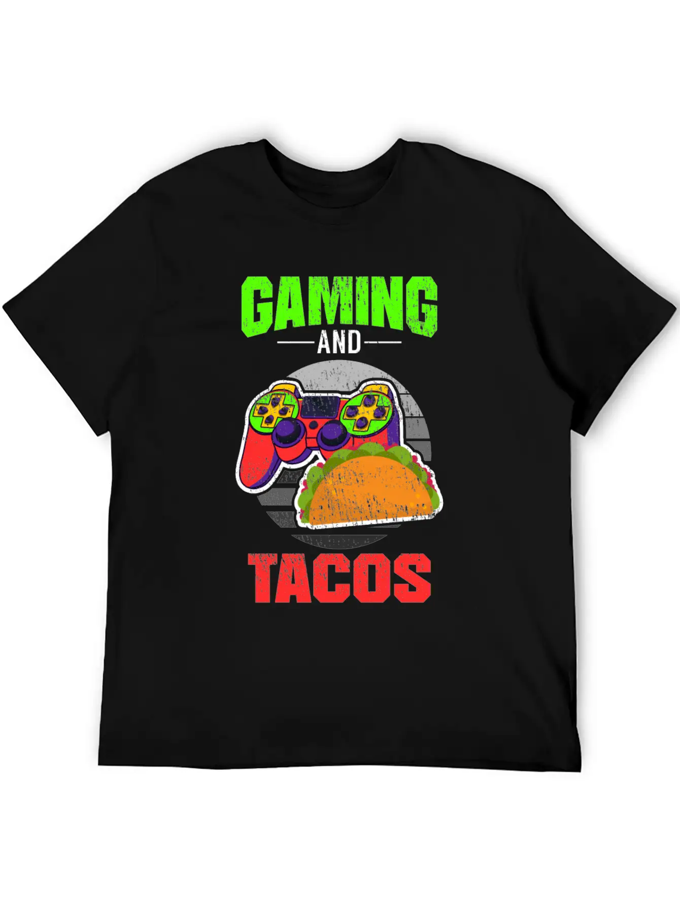 Gaming Gaming And Tacos Unisex Short Sleeve Soft Cotton T-Shirt – Casual Everyday Wear