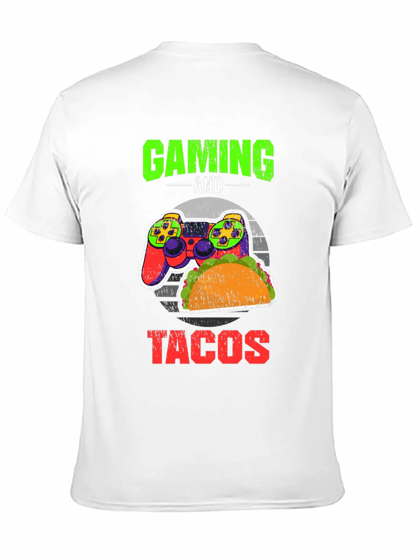 Gaming Gaming And Tacos Unisex Short Sleeve Soft Cotton T-Shirt – Casual Everyday Wear
