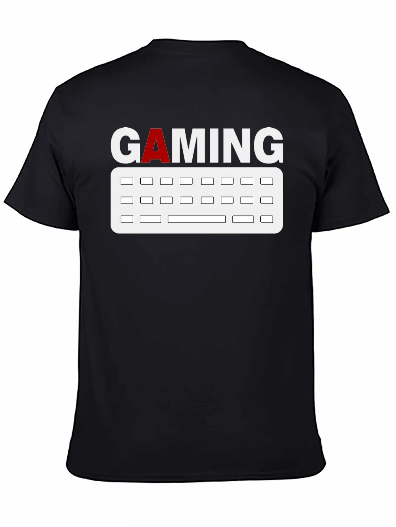 Gaming Keyboard Pc Gamer Unisex Short Sleeve Soft Cotton T-Shirt – Casual Everyday Wear