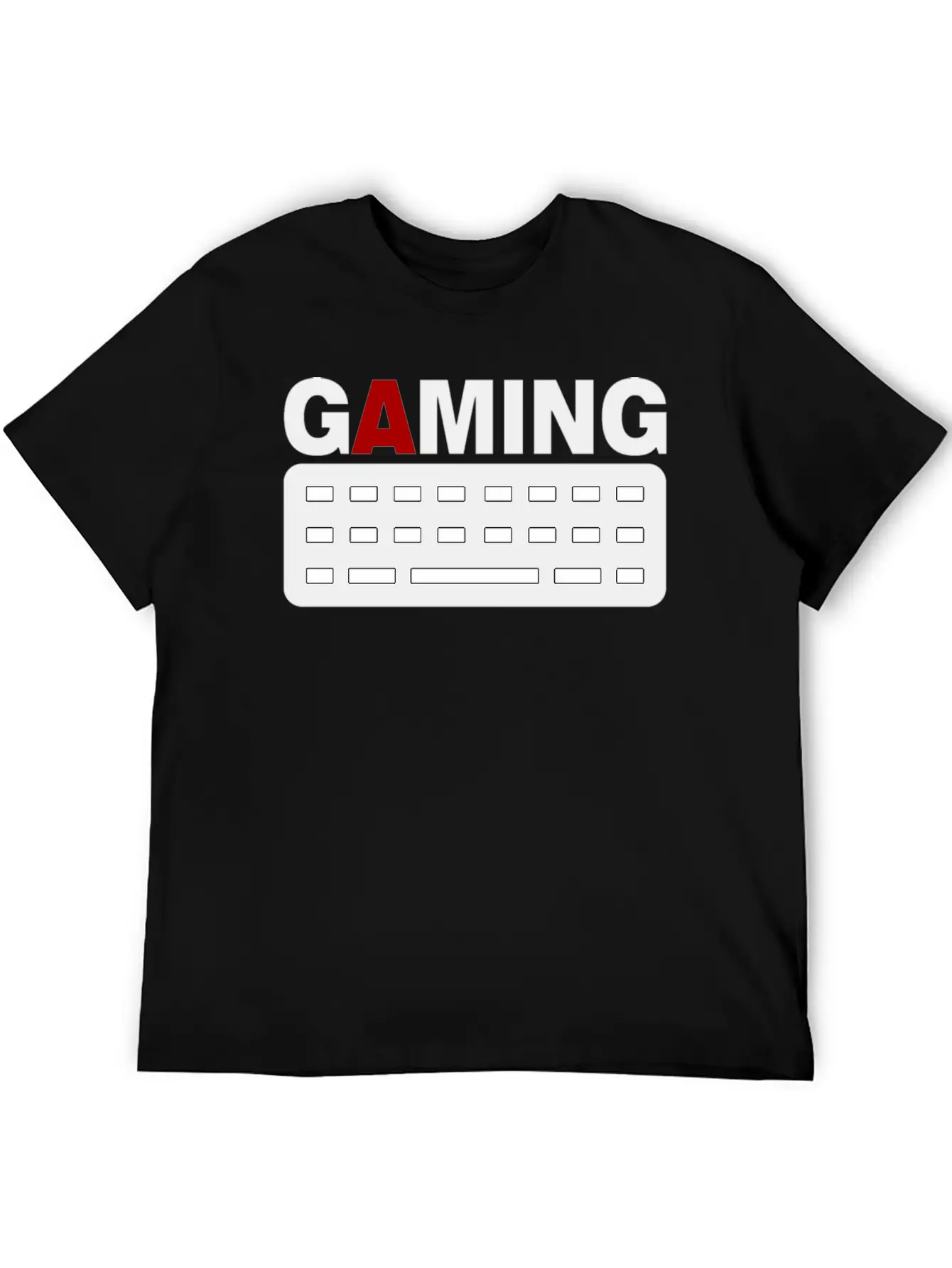 Gaming Keyboard Pc Gamer Unisex Short Sleeve Soft Cotton T-Shirt – Casual Everyday Wear