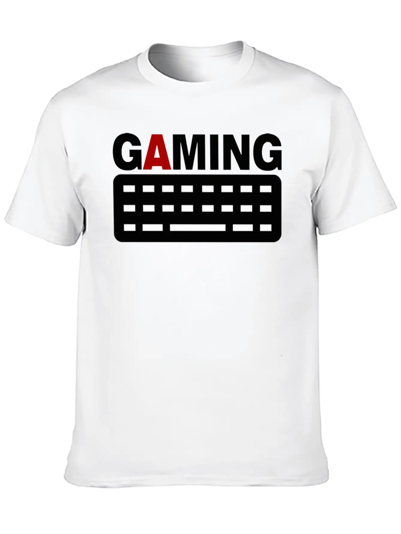 Gaming Keyboard Pc Gamer Unisex Short Sleeve Soft Cotton T-Shirt – Casual Everyday Wear