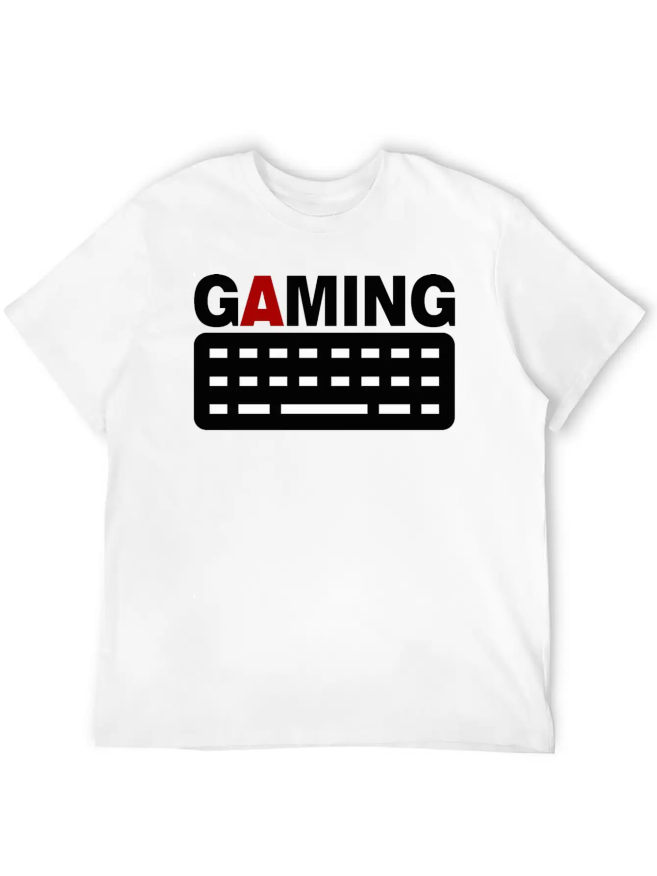 Gaming Keyboard Pc Gamer Unisex Short Sleeve Soft Cotton T-Shirt – Casual Everyday Wear