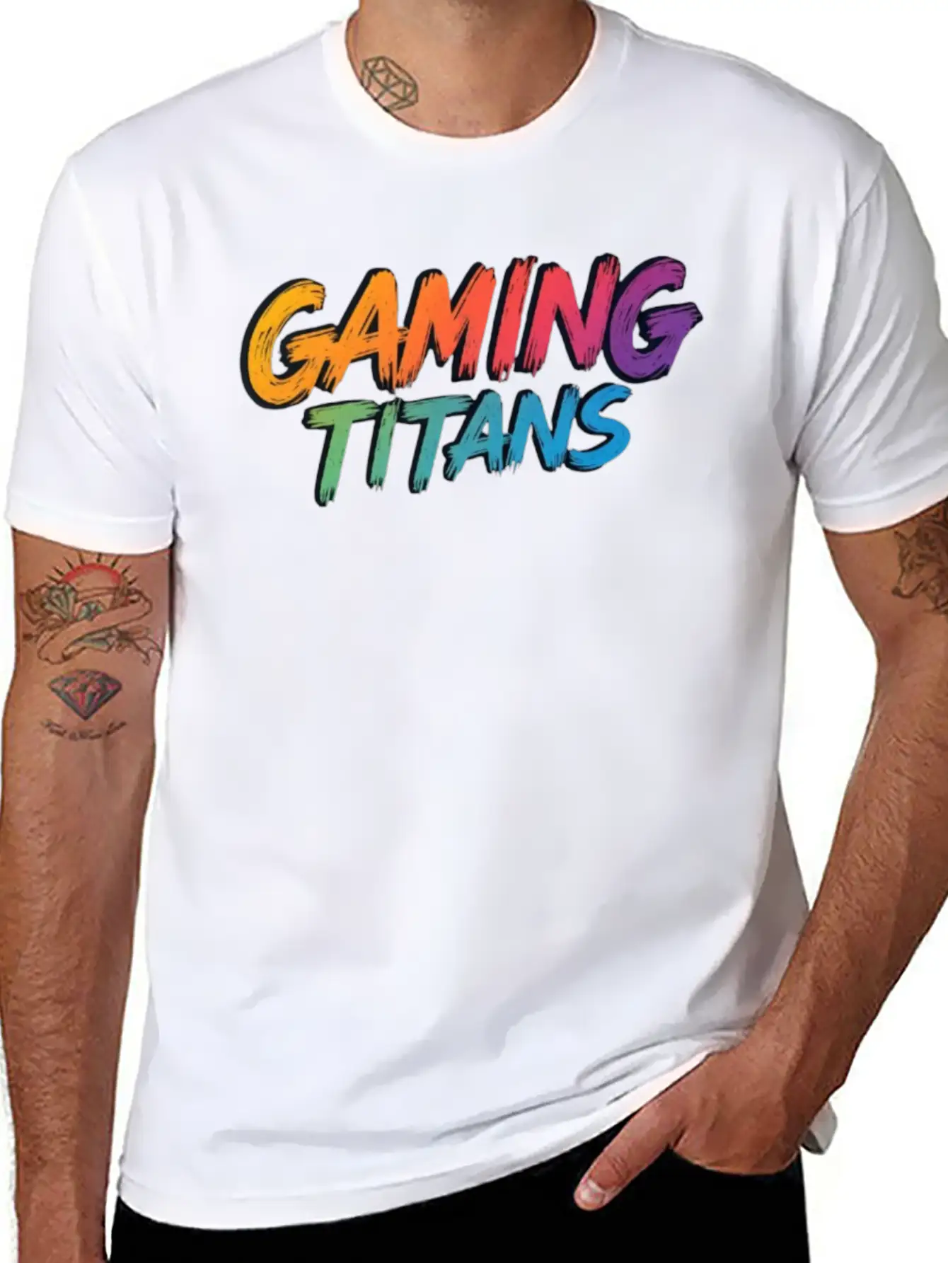 Gaming Titans Unisex Casual T-Shirt – Clean Design For Daily Comfort