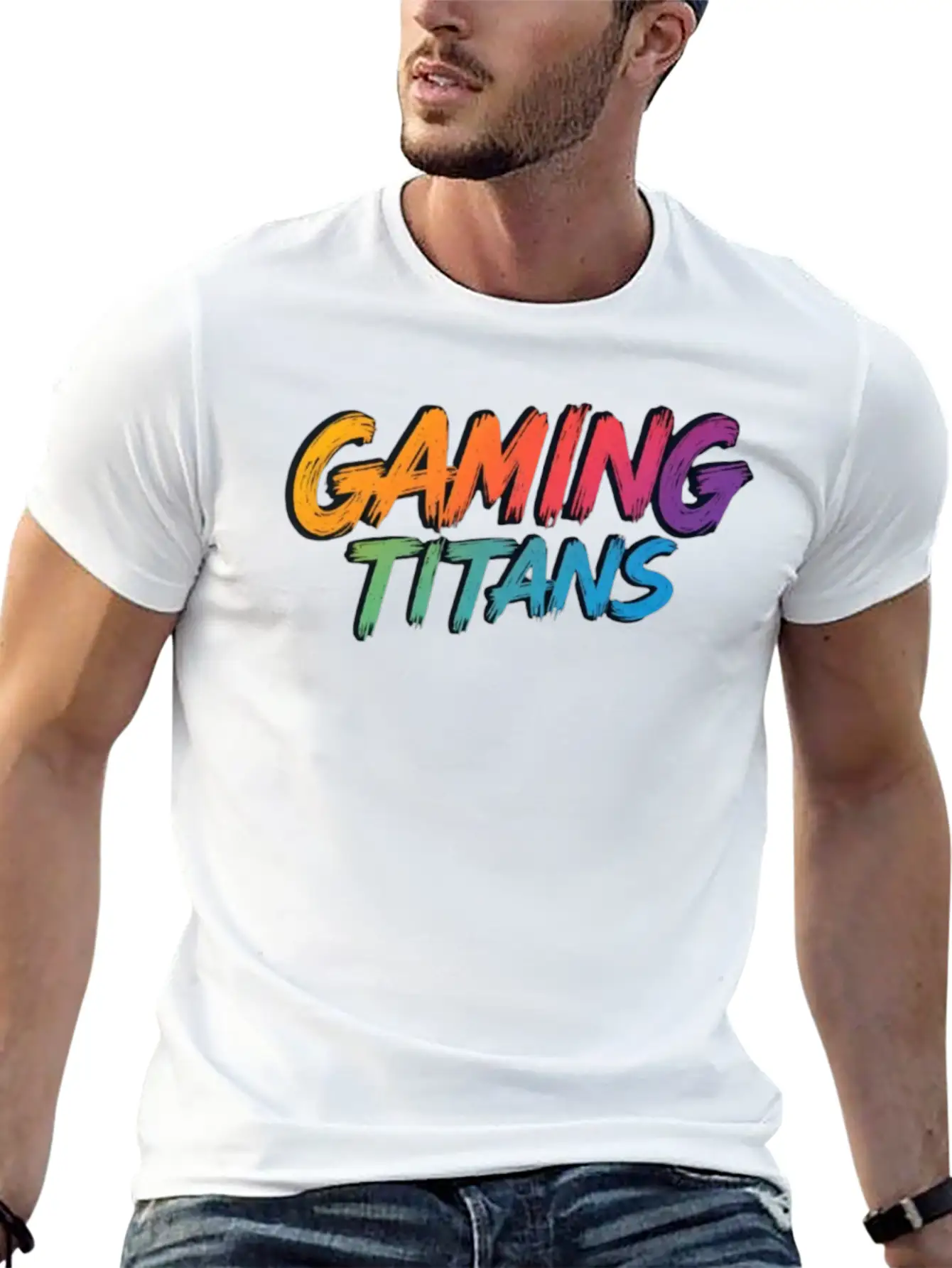 Gaming Titans Unisex Casual T-Shirt – Clean Design For Daily Comfort