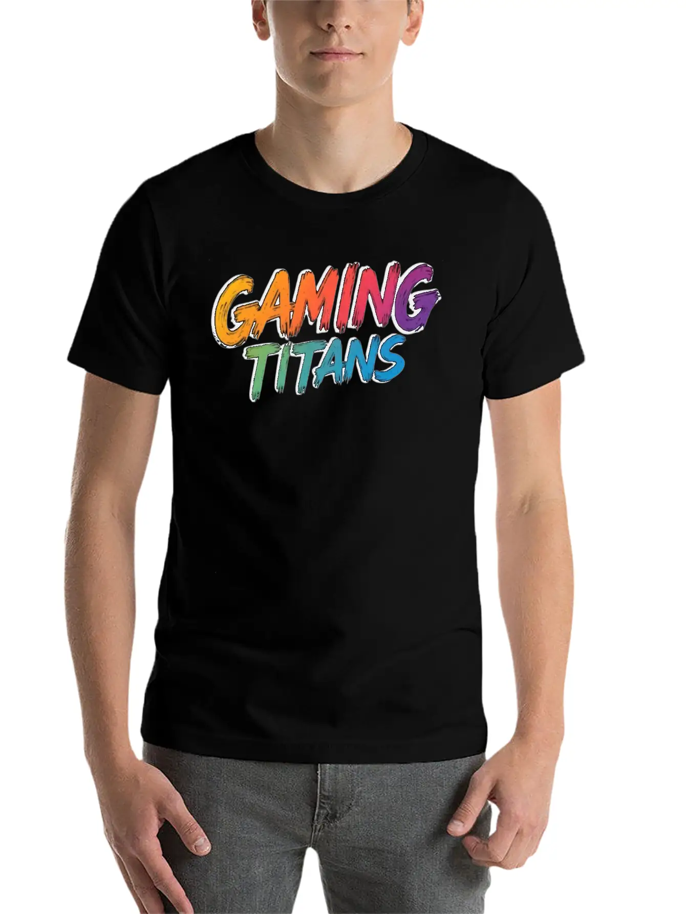 Gaming Titans Unisex Casual T-Shirt – Clean Design For Daily Comfort