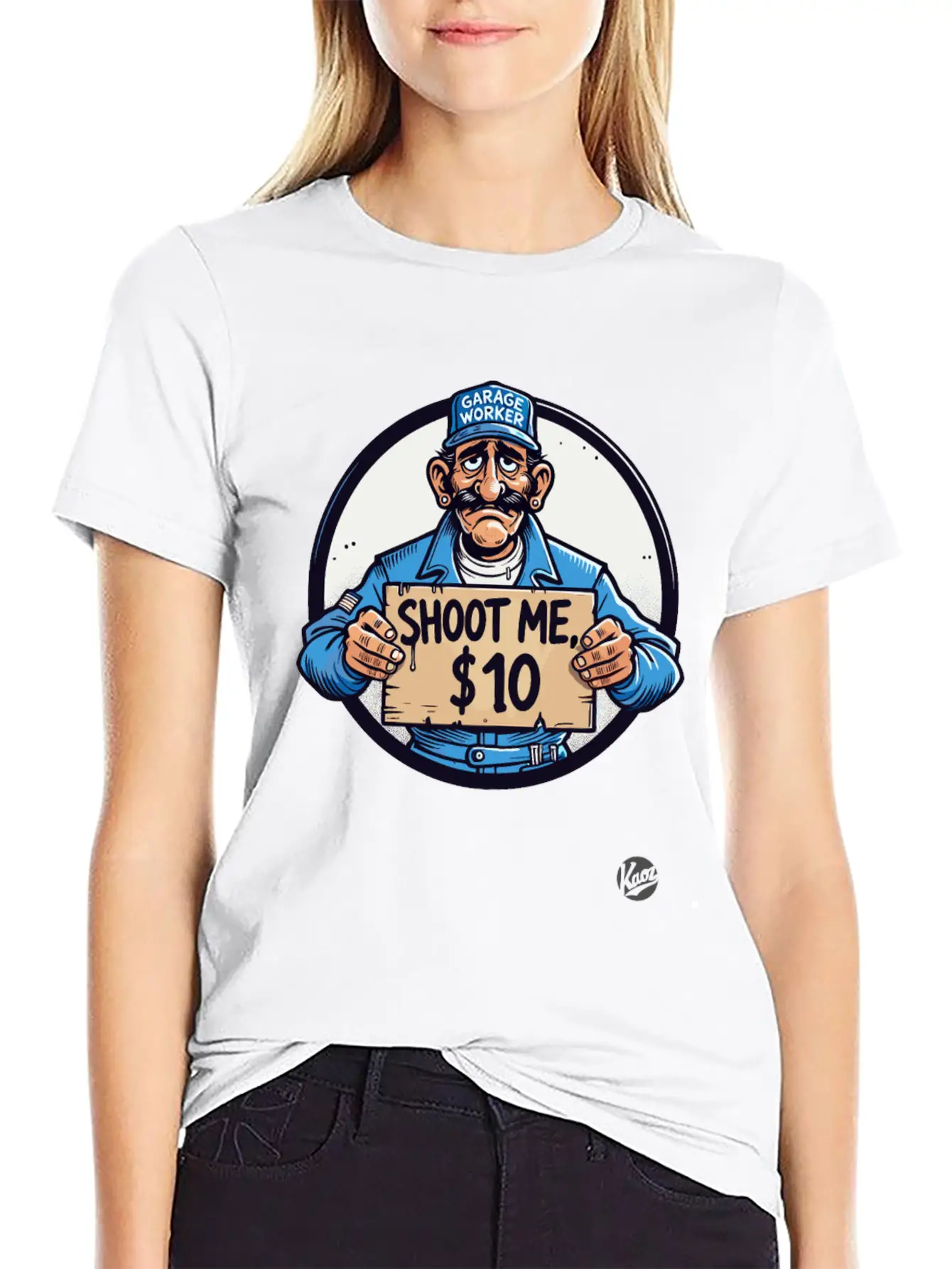 Garage Worker Sarcasm Bundy Style "Shoot Me $10" Comfortable Minimalist Graphic Tee – Summer Style Essential