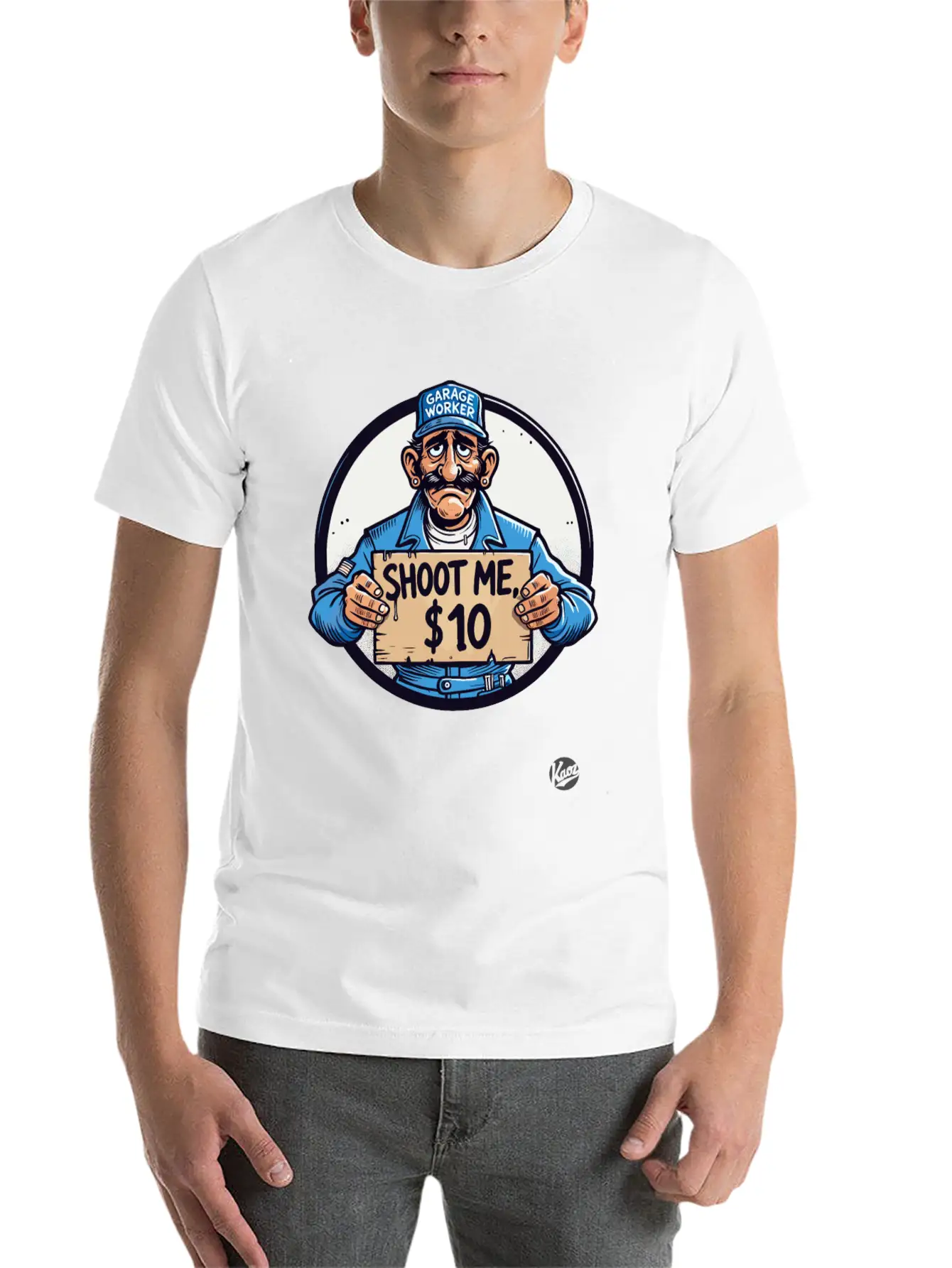 Garage Worker Sarcasm Bundy Style "Shoot Me $10" Comfortable Minimalist Graphic Tee – Summer Style Essential