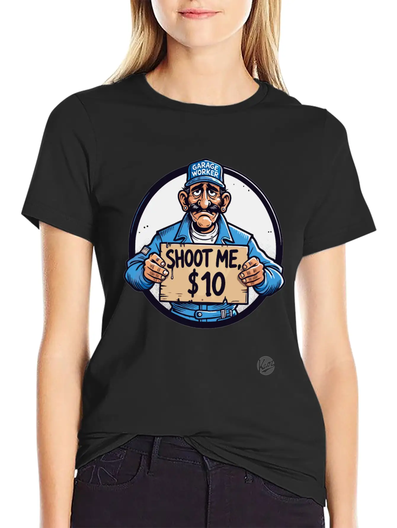 Garage Worker Sarcasm Bundy Style "Shoot Me $10" Comfortable Minimalist Graphic Tee – Summer Style Essential
