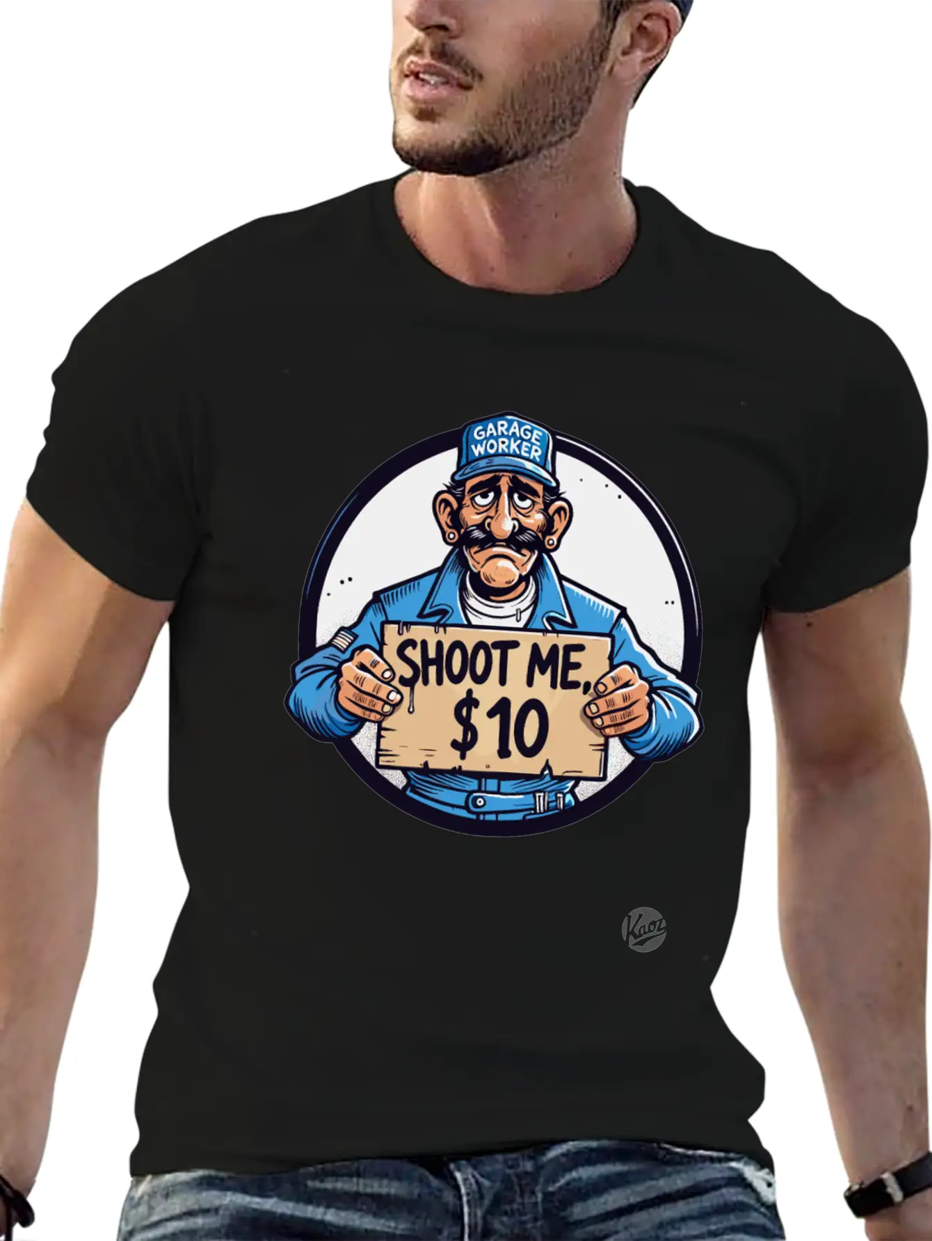 Garage Worker Sarcasm Bundy Style "Shoot Me $10" Comfortable Minimalist Graphic Tee – Summer Style Essential