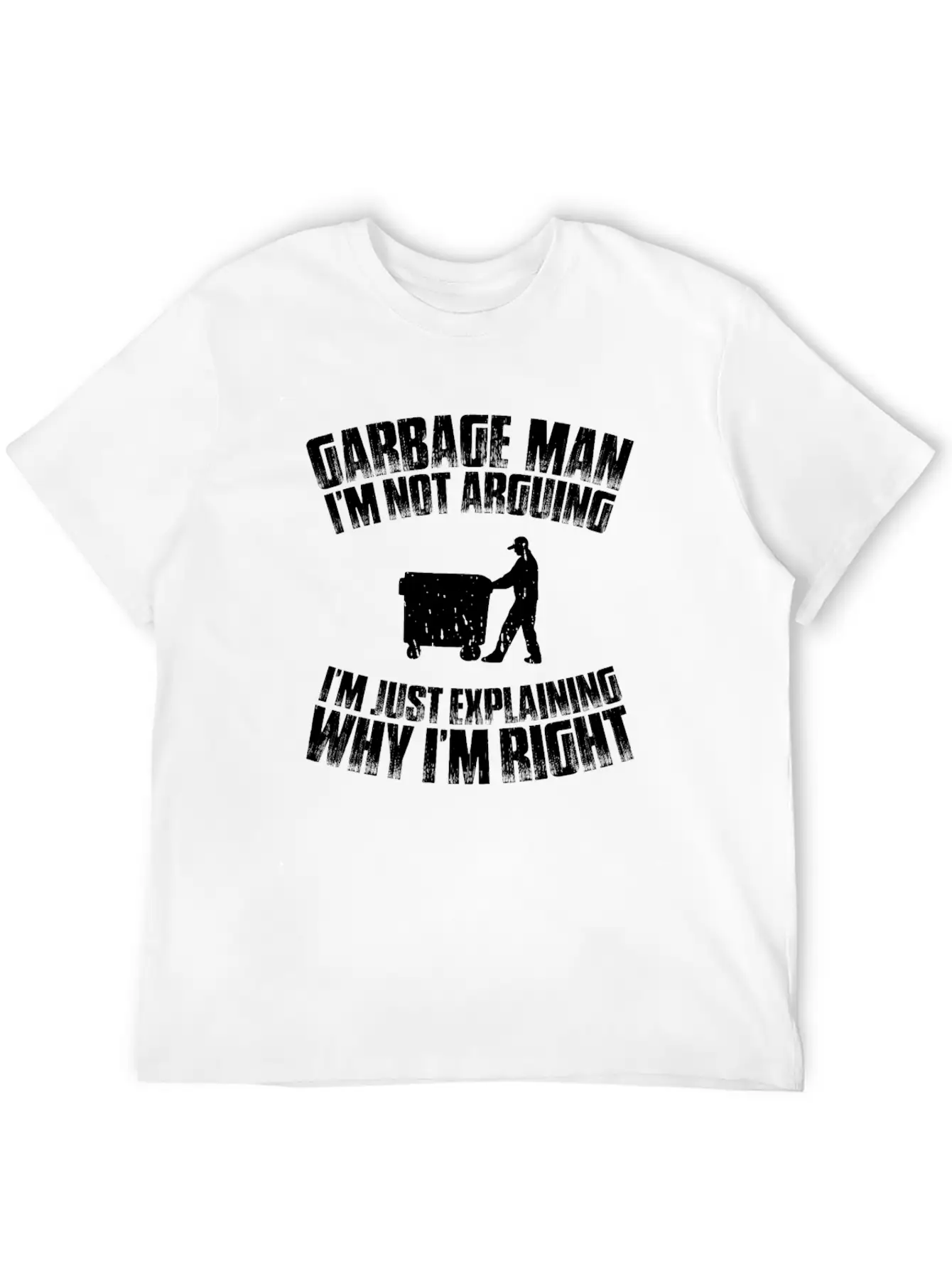 Garbage Man Trashman Waste Collector Garbageman Essential Unisex Summer Tee – Soft Cotton Casual Fit