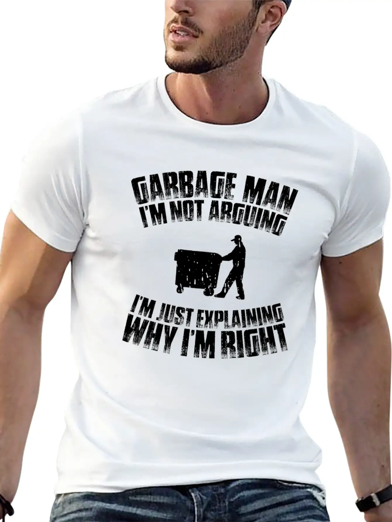 Garbage Man Trashman Waste Collector Garbageman Essential Unisex Summer Tee – Soft Cotton Casual Fit