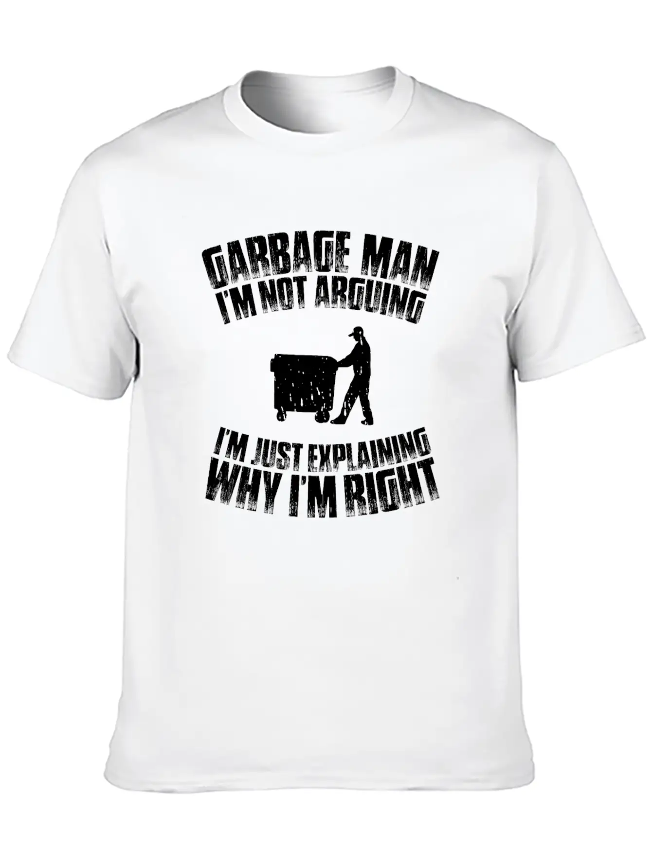Garbage Man Trashman Waste Collector Garbageman Essential Unisex Summer Tee – Soft Cotton Casual Fit