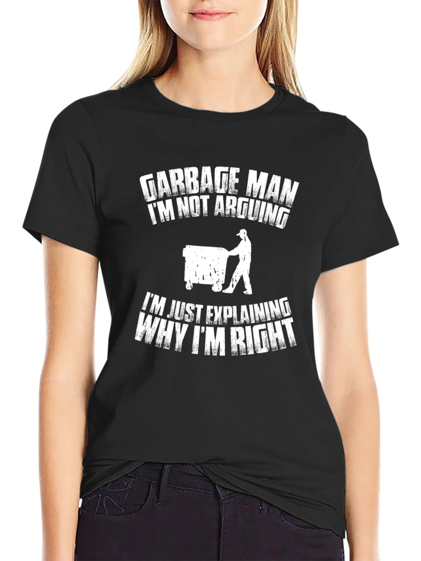 Garbage Man Trashman Waste Collector Garbageman Stylish Everyday T-Shirt – Unisex Basic Cotton Tee