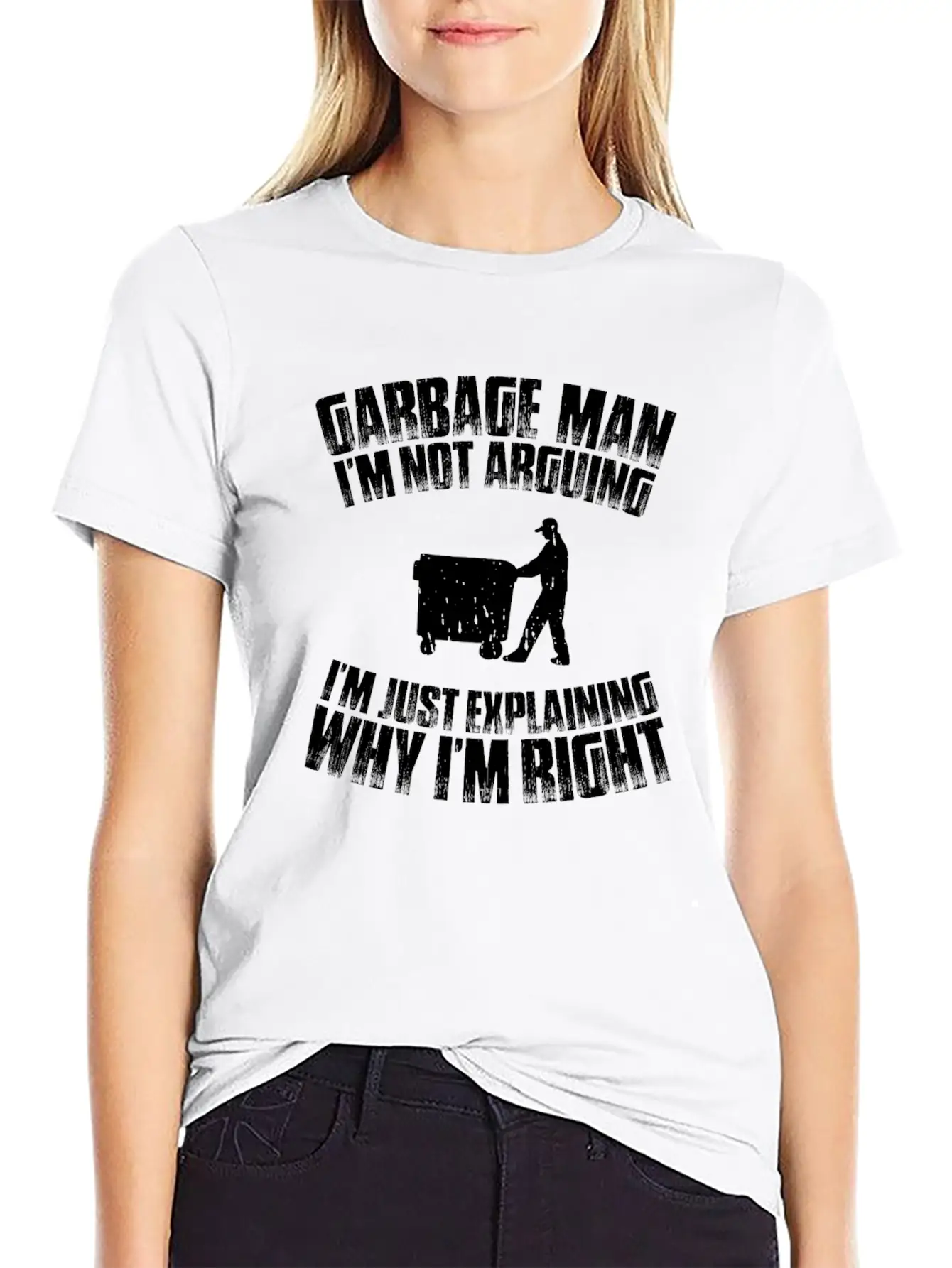 Garbage Man Trashman Waste Collector Garbageman Stylish Everyday T-Shirt – Unisex Basic Cotton Tee