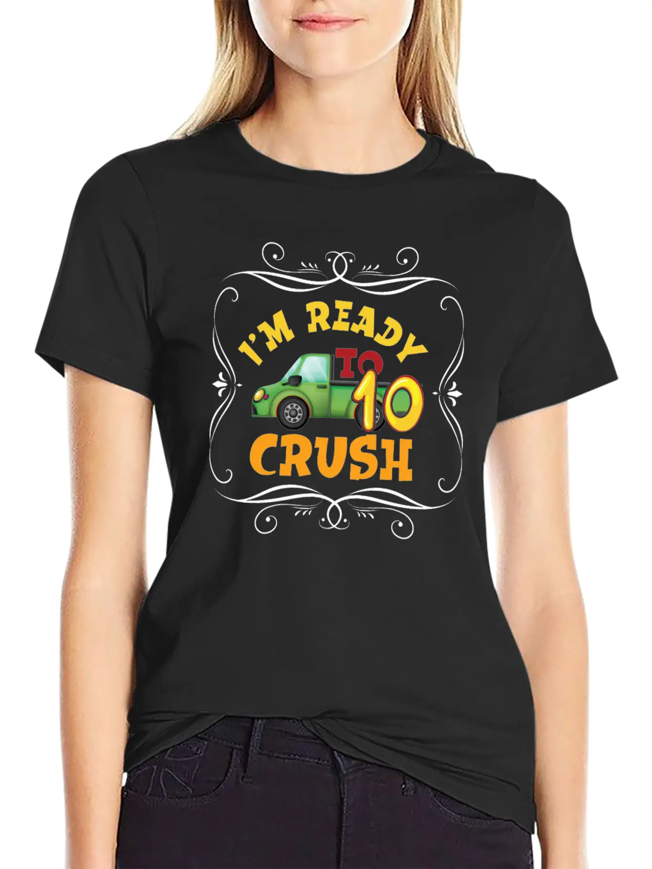 Garbage Truck 10th Birthday Party Birthday Boy Stylish Everyday T-Shirt – Unisex Basic Cotton Tee