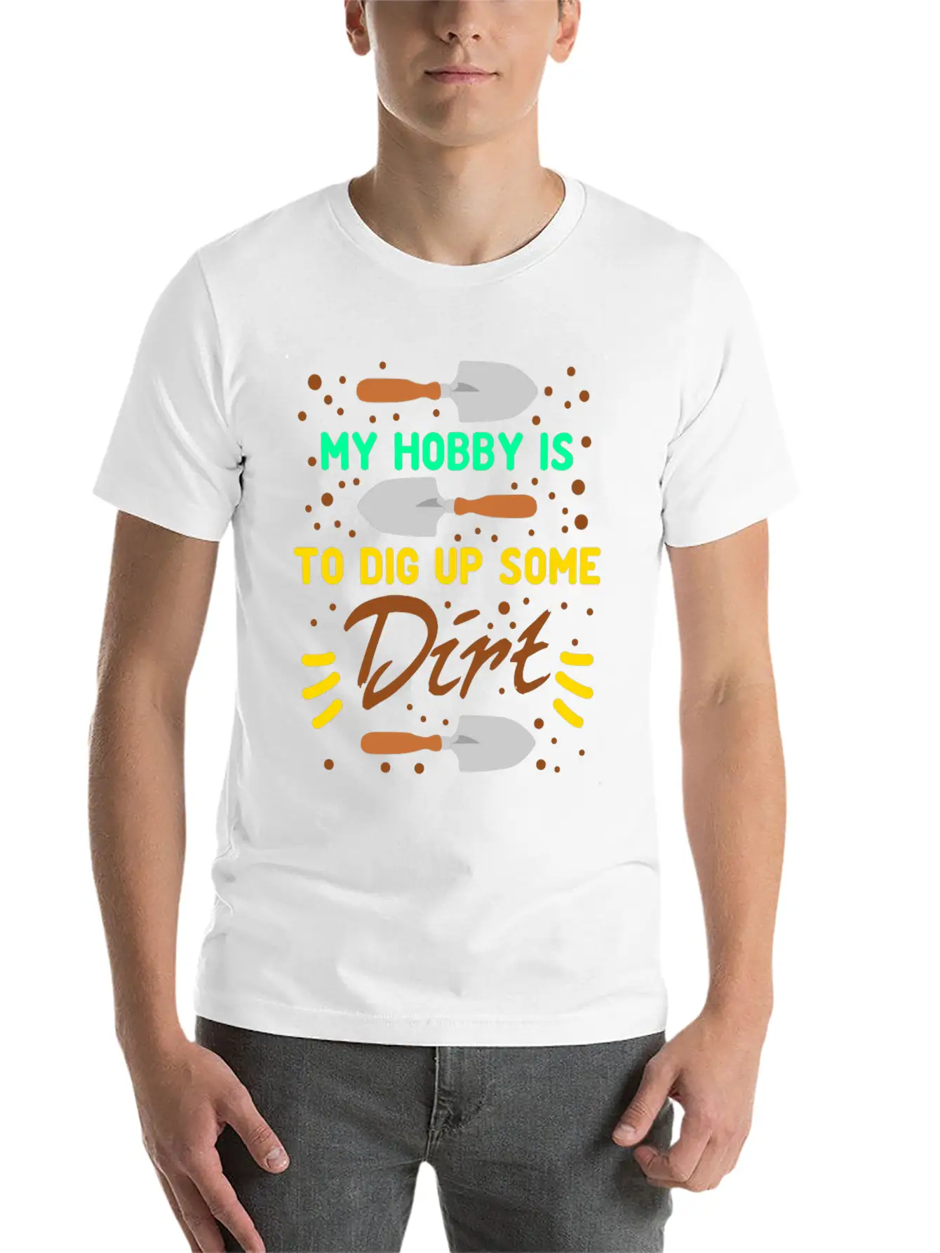 Gardener Gardening Landscaping Garden Unisex Short Sleeve Soft Cotton T-Shirt – Casual Everyday Wear